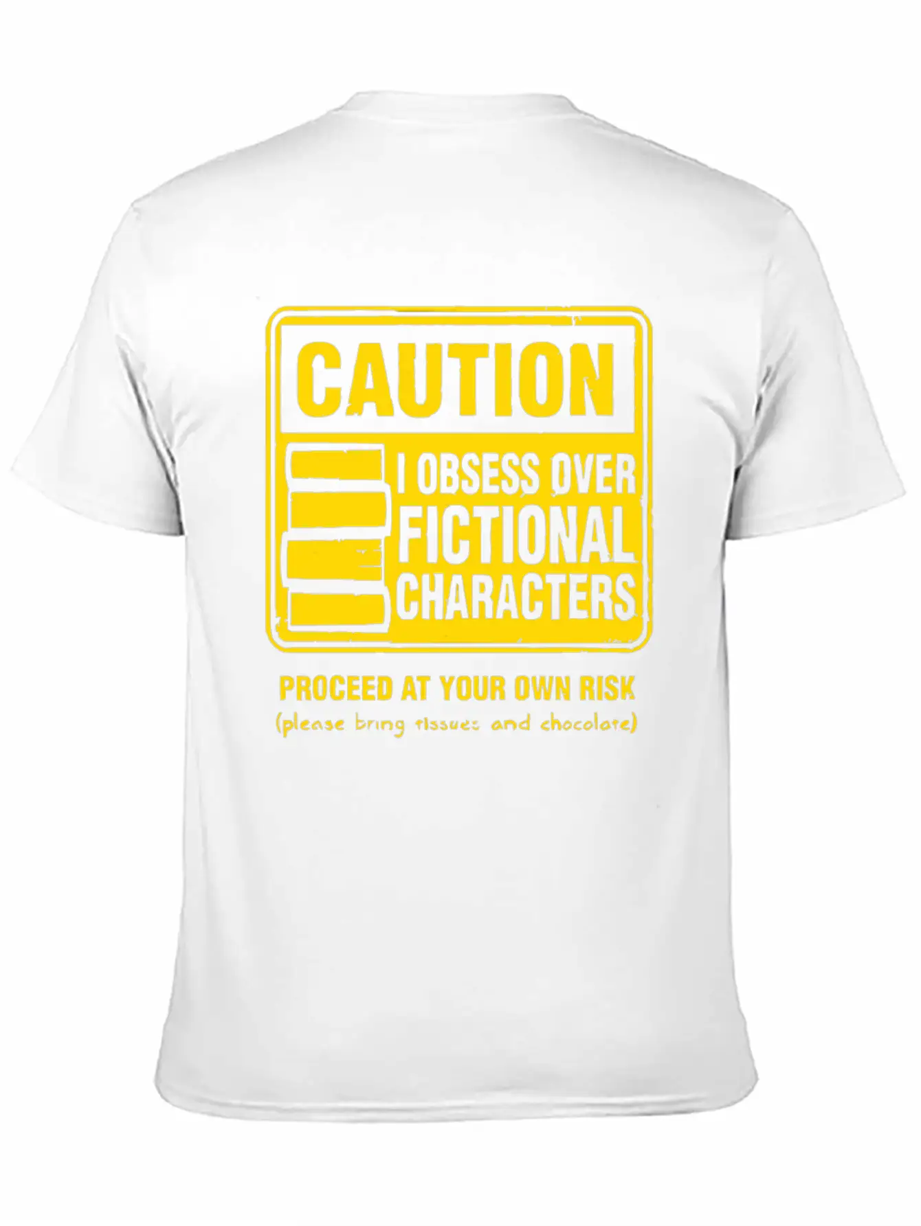 Character Caution Stylish Everyday T-Shirt – Unisex Basic Cotton Tee