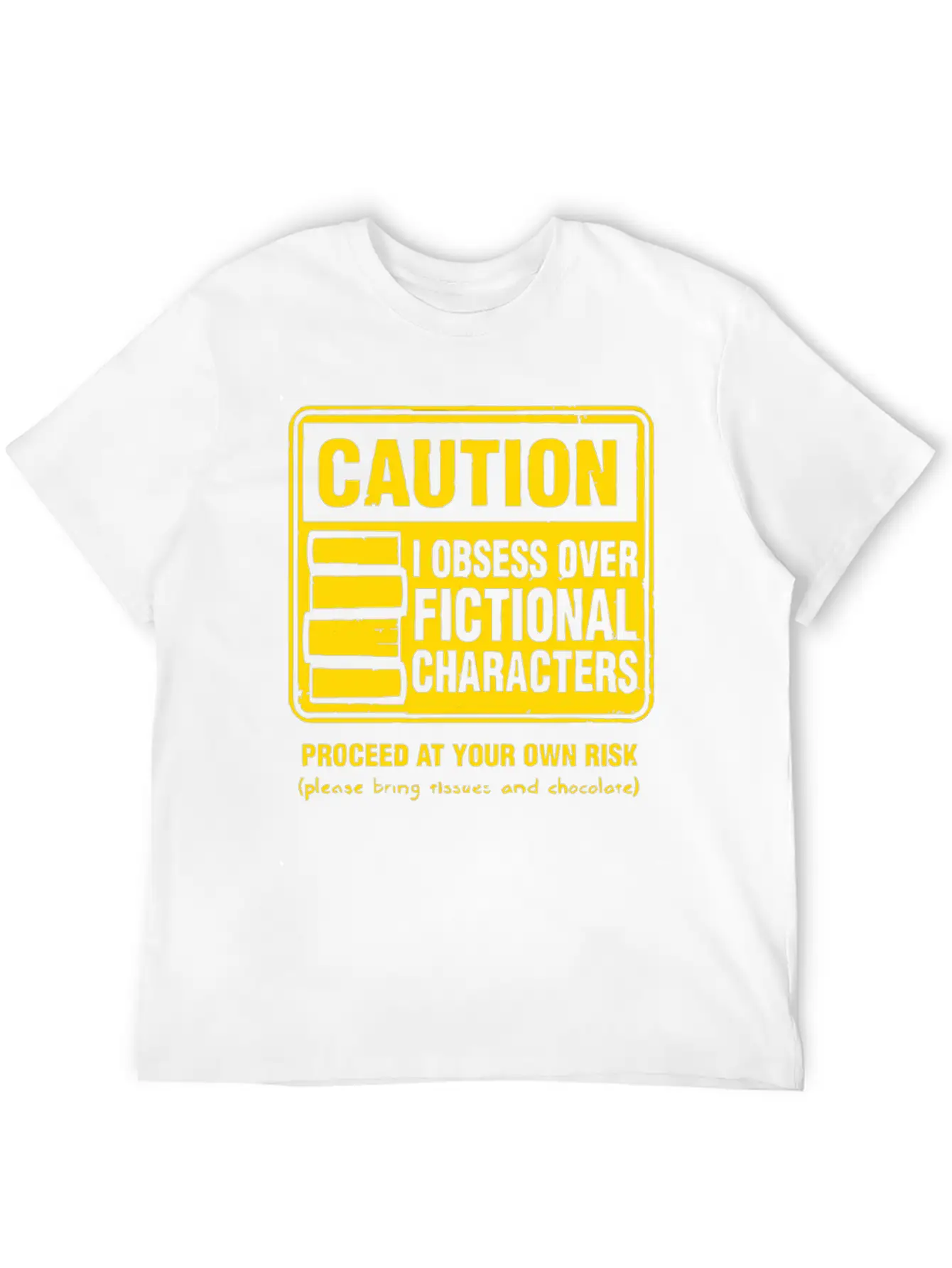 Character Caution Stylish Everyday T-Shirt – Unisex Basic Cotton Tee