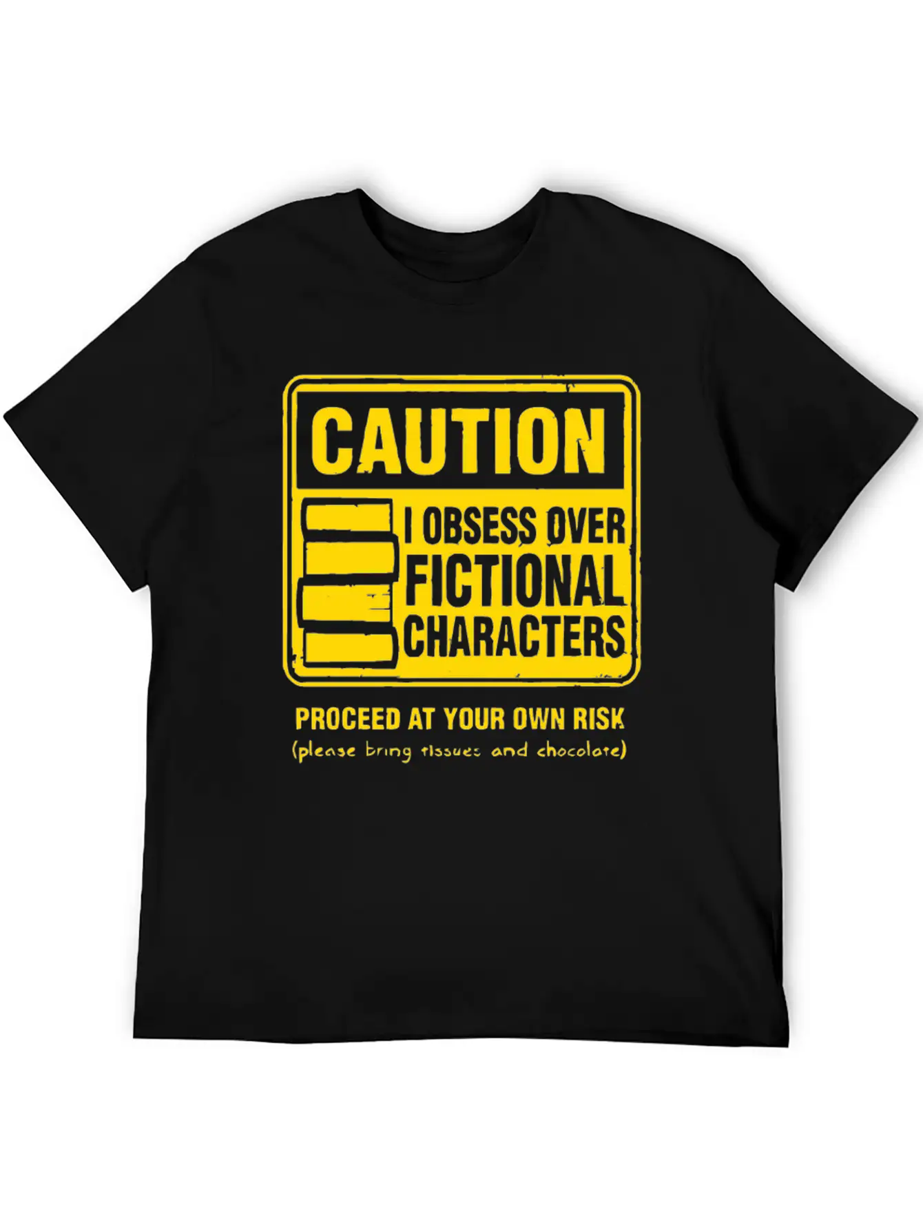 Character Caution Stylish Everyday T-Shirt – Unisex Basic Cotton Tee