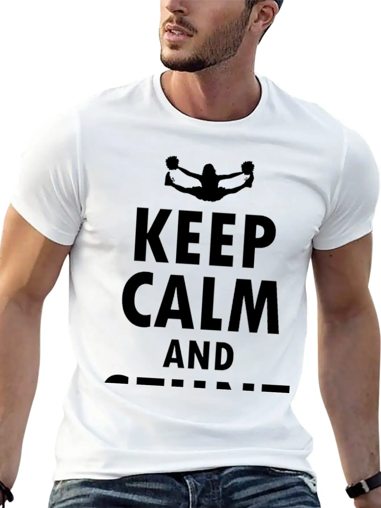 Cheerleader Cheerleading Girl Cheering Funny Unisex Casual T-Shirt – Clean Design For Daily Comfort