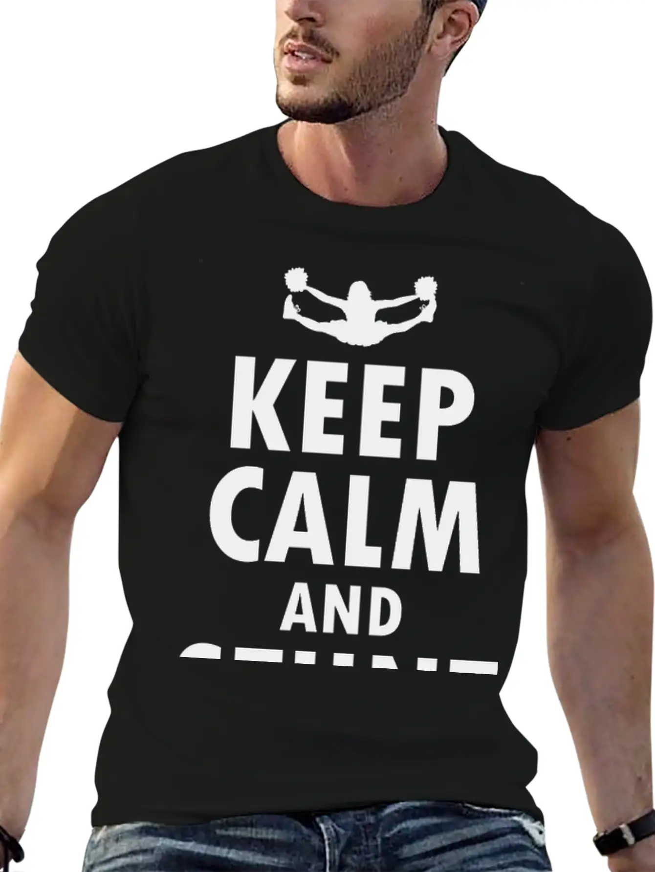 Cheerleader Cheerleading Girl Cheering Funny Unisex Casual T-Shirt – Clean Design For Daily Comfort