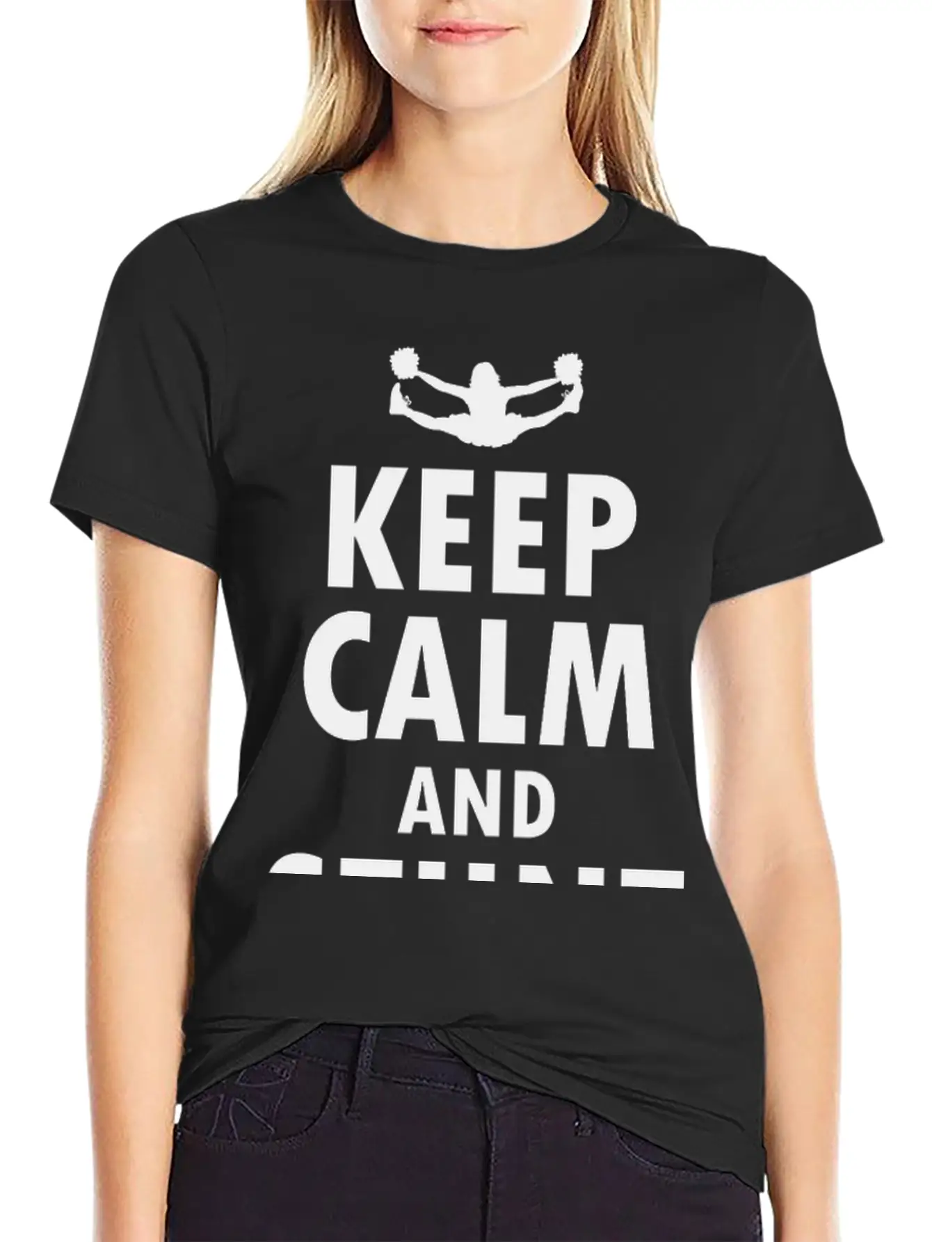 Cheerleader Cheerleading Girl Cheering Funny Unisex Casual T-Shirt – Clean Design For Daily Comfort