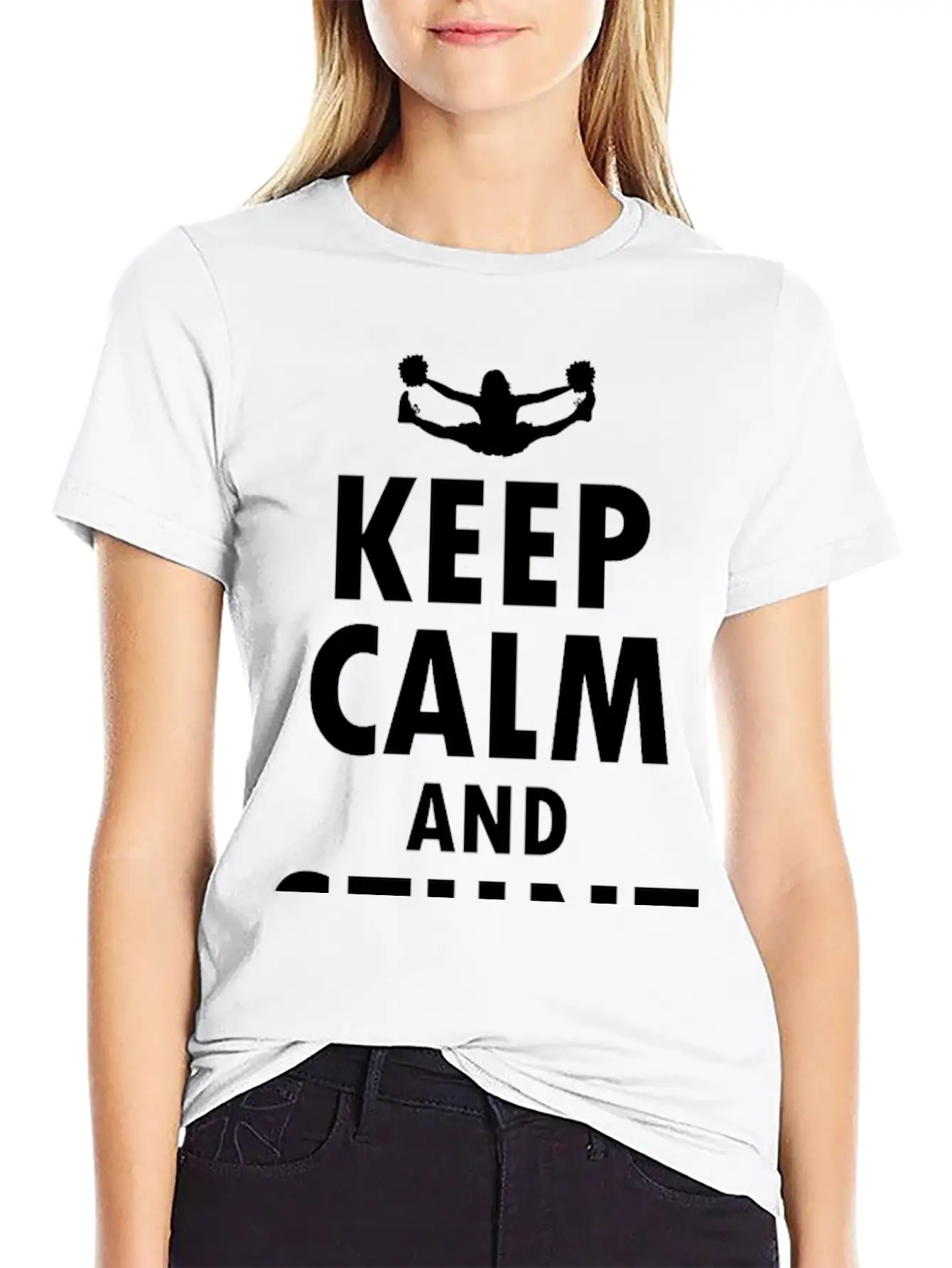Cheerleader Cheerleading Girl Cheering Funny Unisex Casual T-Shirt – Clean Design For Daily Comfort