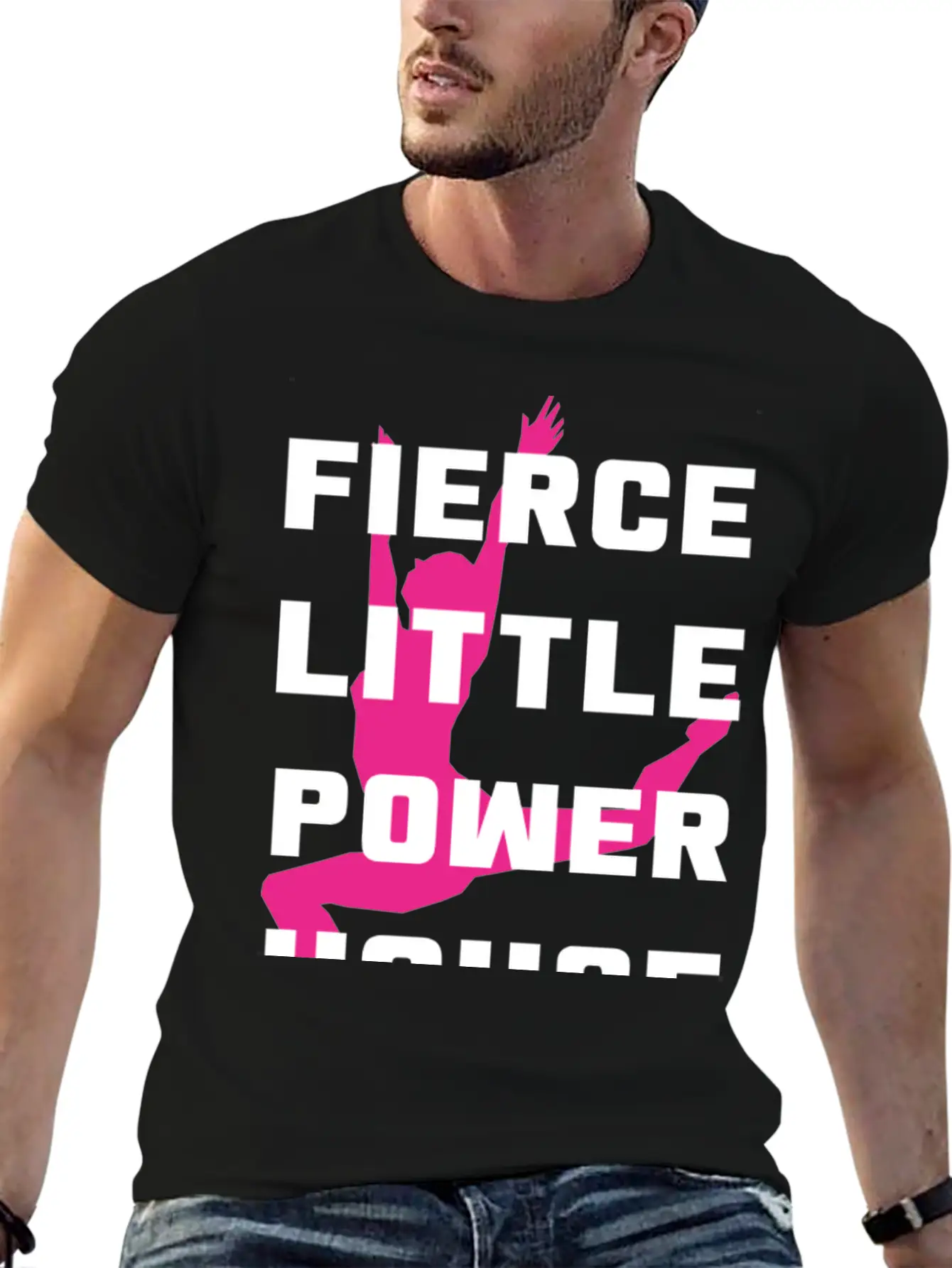 Cheerleader Little Power House Stylish Everyday T-Shirt – Unisex Basic Cotton Tee