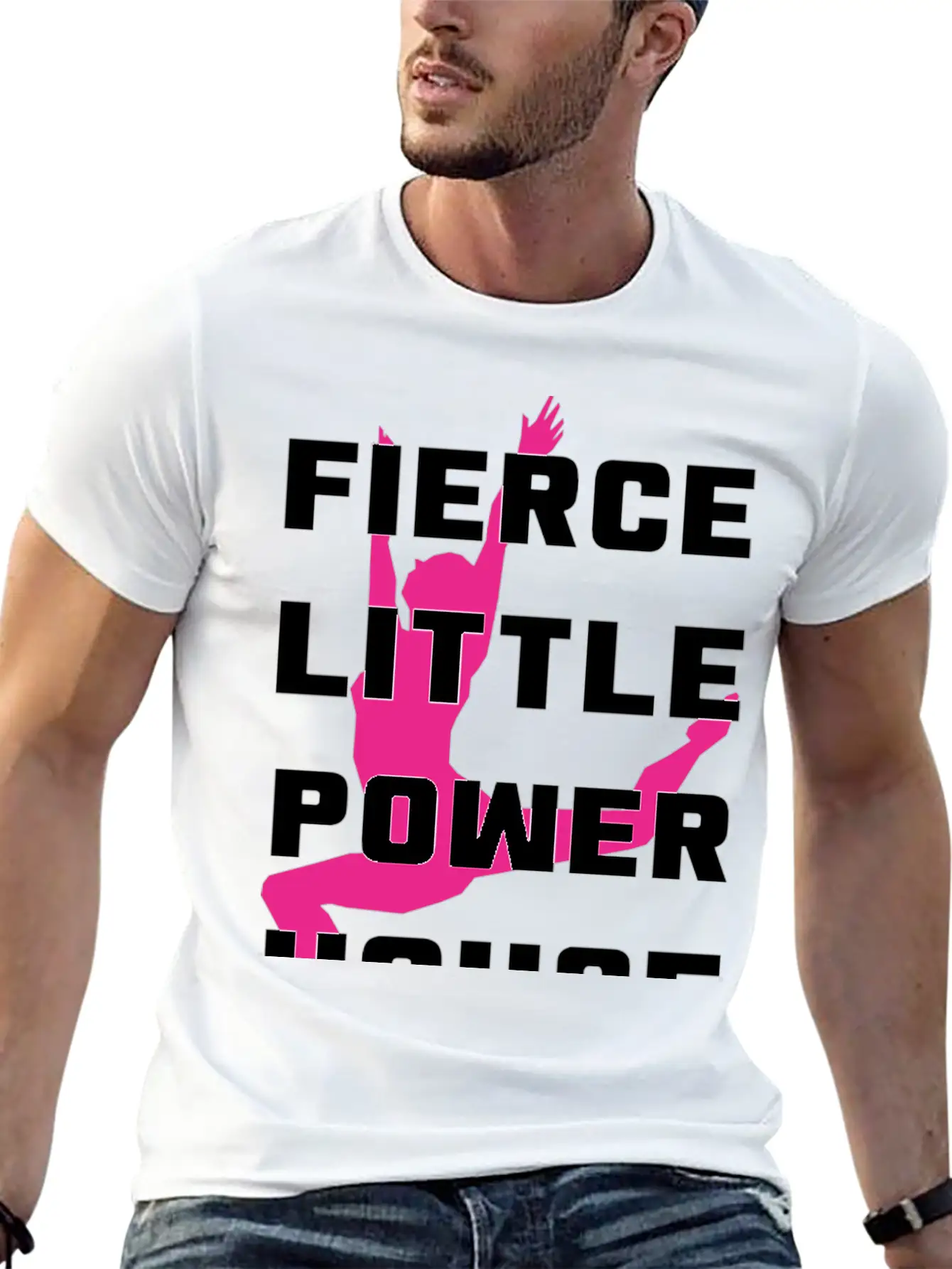 Cheerleader Little Power House Stylish Everyday T-Shirt – Unisex Basic Cotton Tee