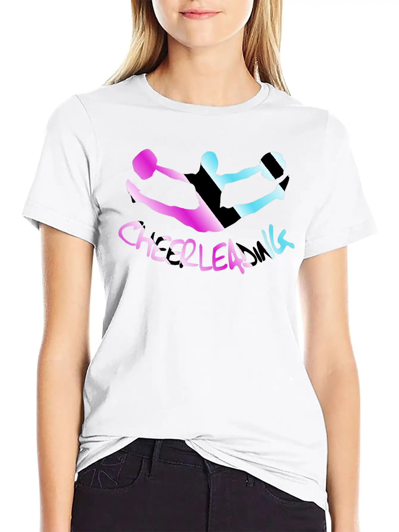 Cheerleading, Cheerleader Relaxed Everyday Tee – Lightweight And Durable Cotton