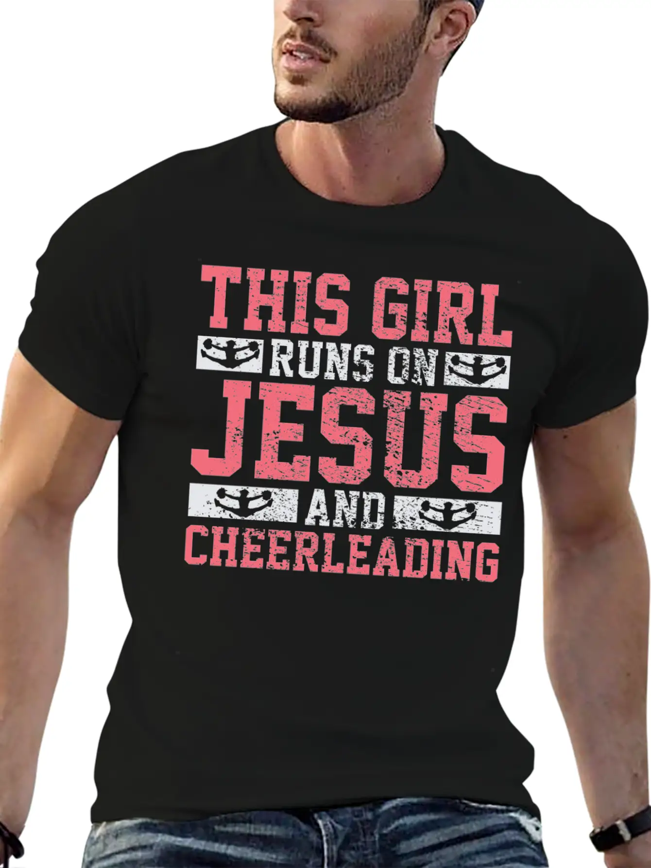 Cheerleading Unisex Short Sleeve Soft Cotton T-Shirt – Casual Everyday Wear