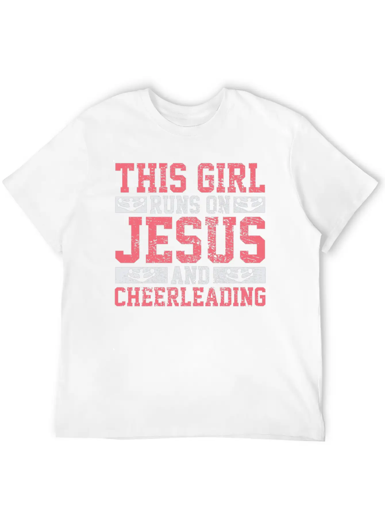 Cheerleading Unisex Short Sleeve Soft Cotton T-Shirt – Casual Everyday Wear