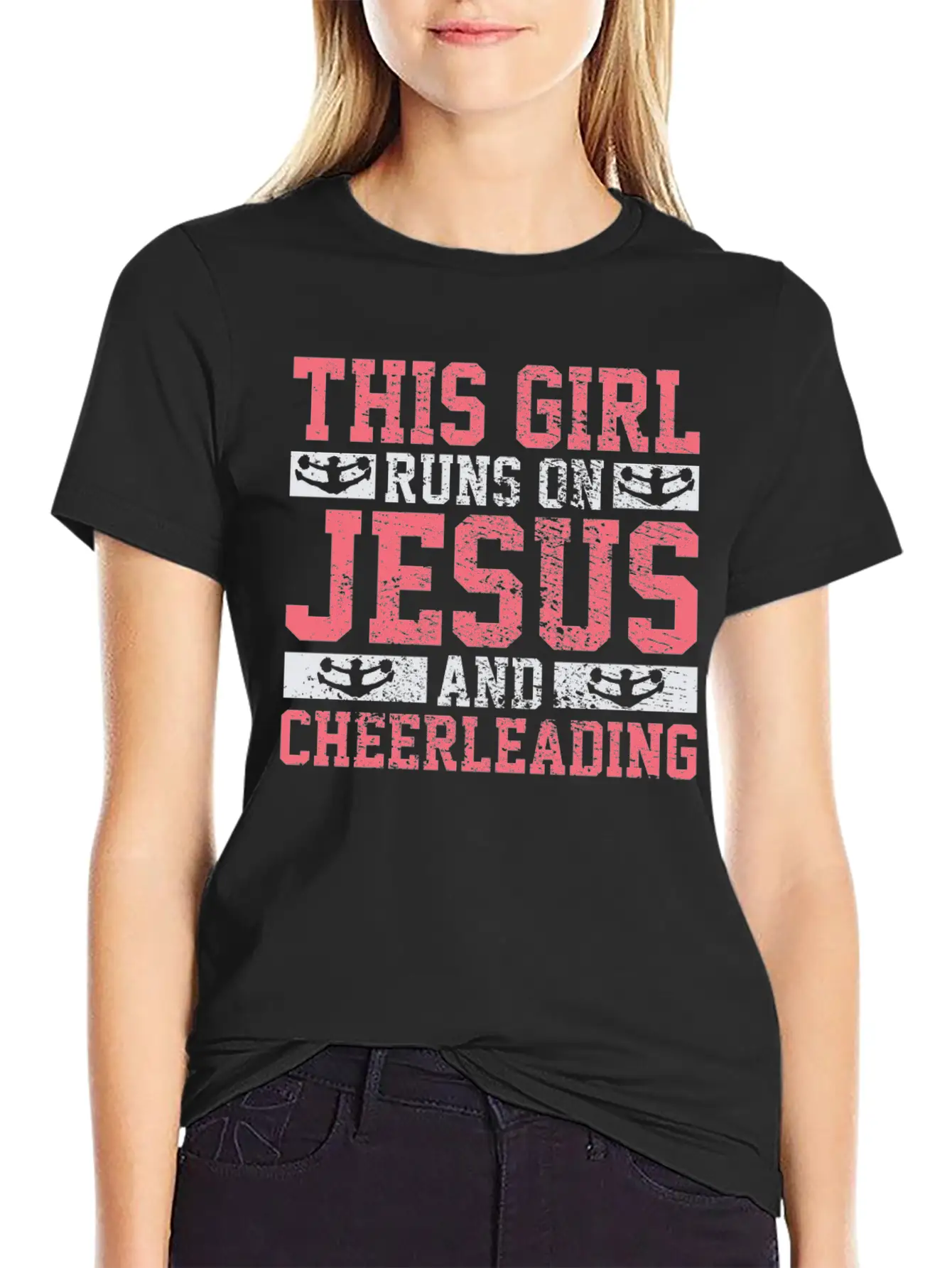 Cheerleading Unisex Short Sleeve Soft Cotton T-Shirt – Casual Everyday Wear