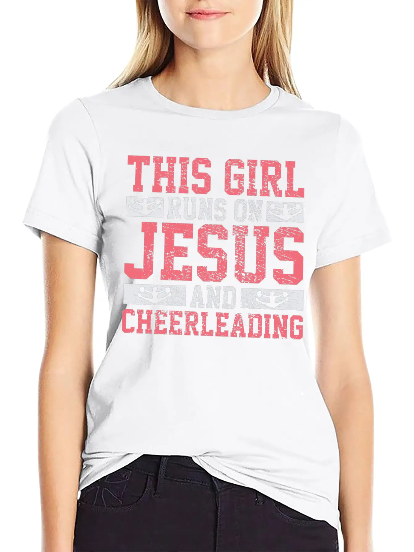 Cheerleading Unisex Short Sleeve Soft Cotton T-Shirt – Casual Everyday Wear