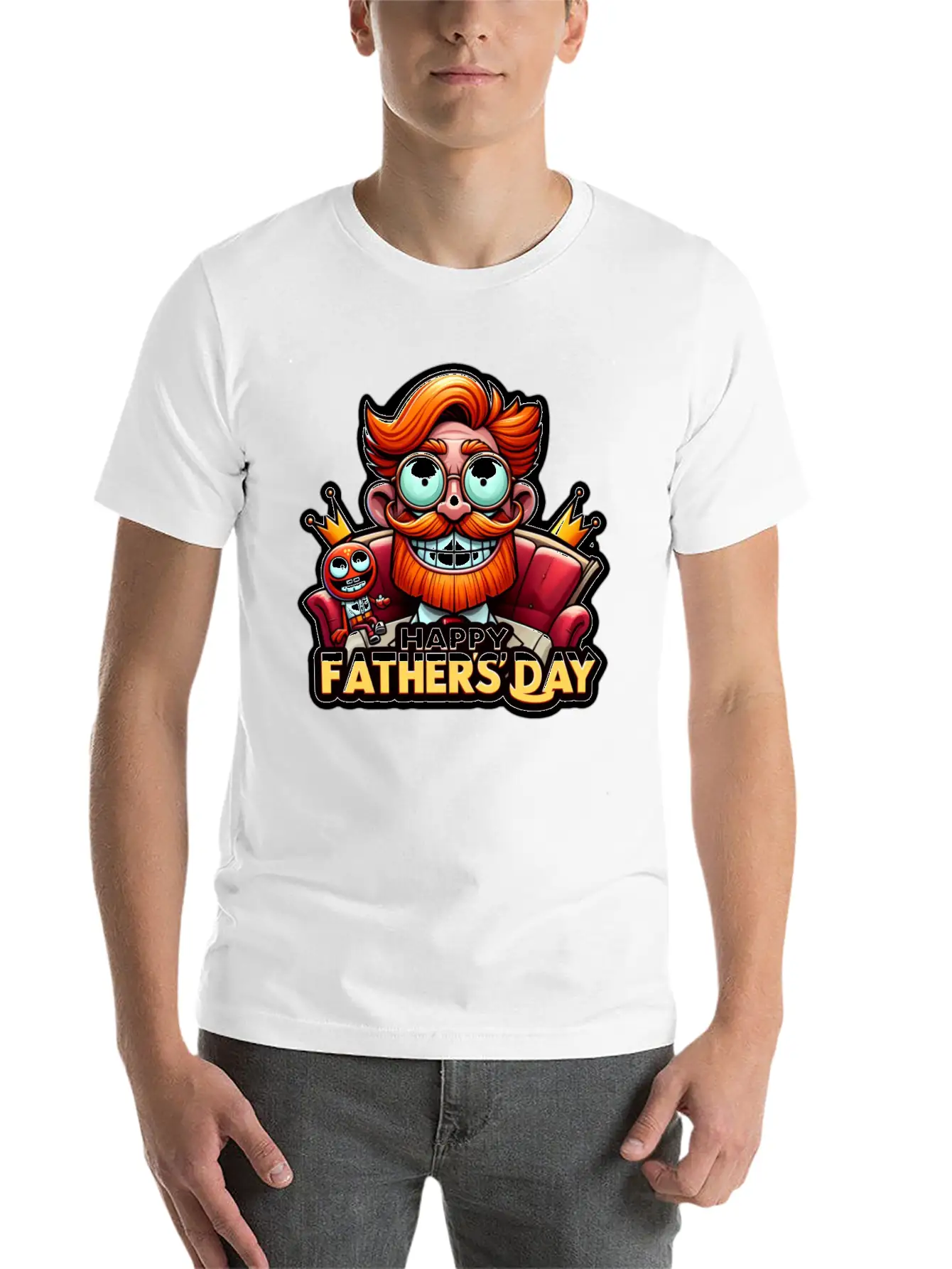 Cheers To Dad: Celebrating Father's Day Unisex Short Sleeve Soft Cotton T-Shirt – Casual Everyday Wear