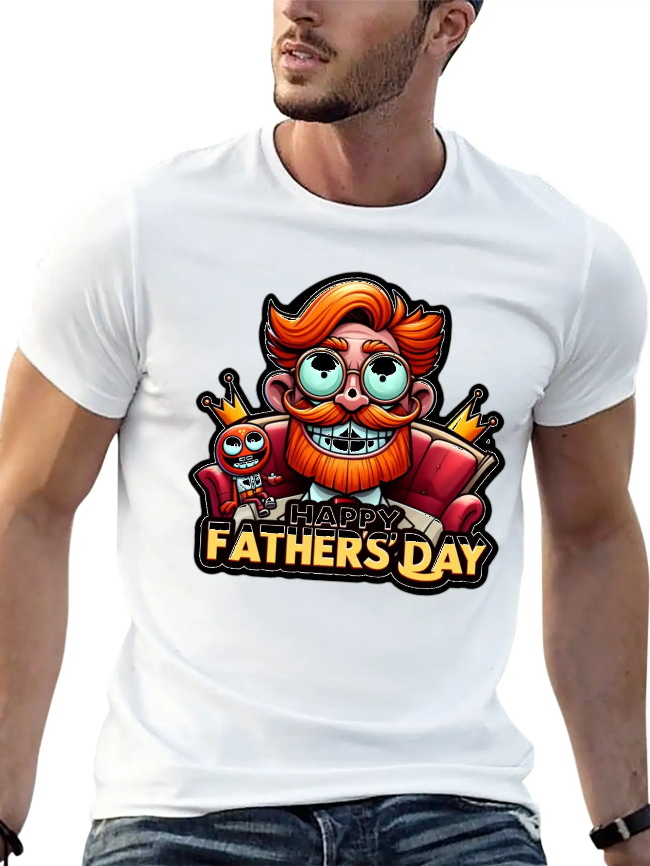 Cheers To Dad: Celebrating Father's Day Unisex Short Sleeve Soft Cotton T-Shirt – Casual Everyday Wear