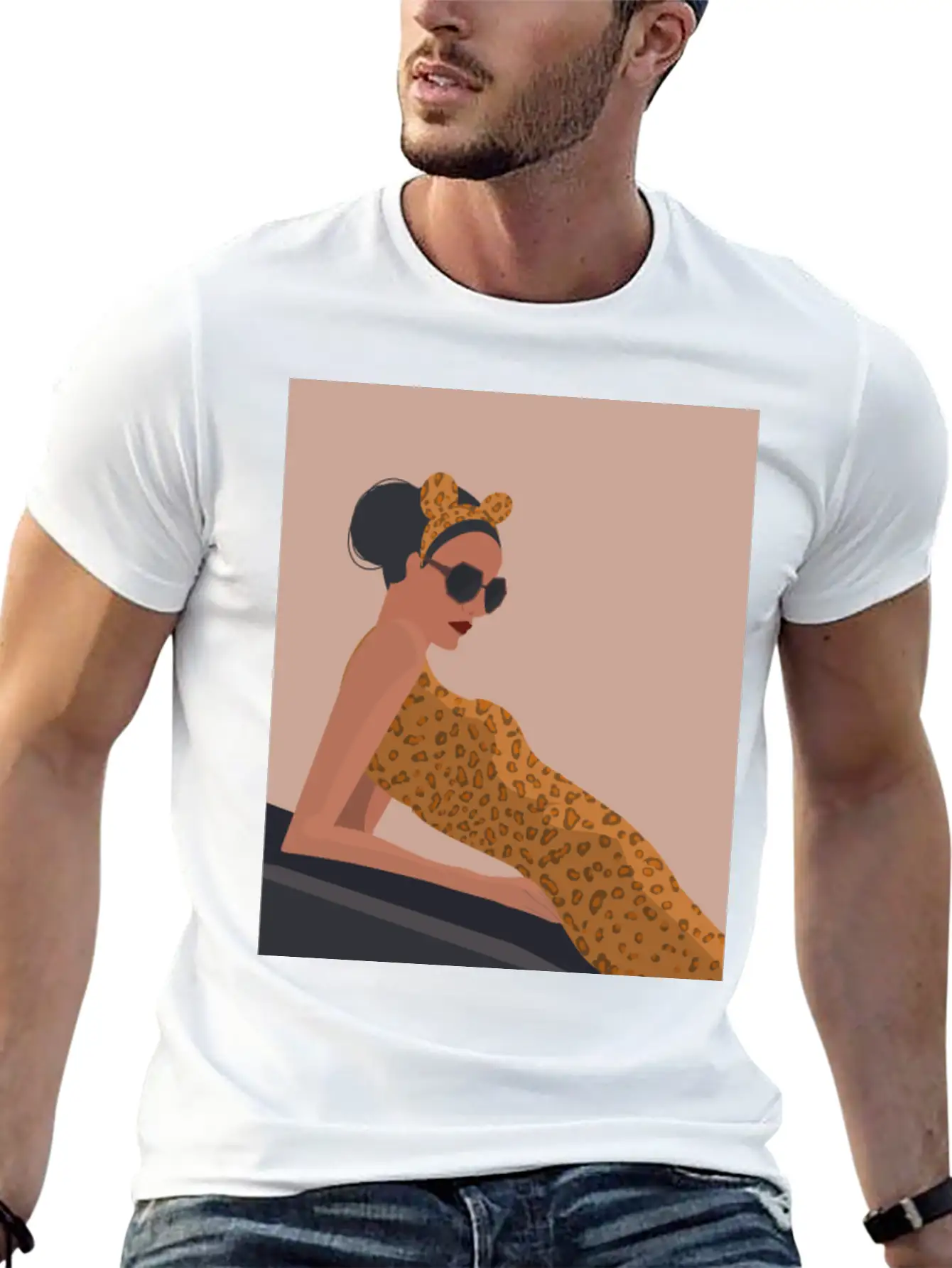 Cheetah Fashion Girl Essential Unisex Summer Tee – Soft Cotton Casual Fit
