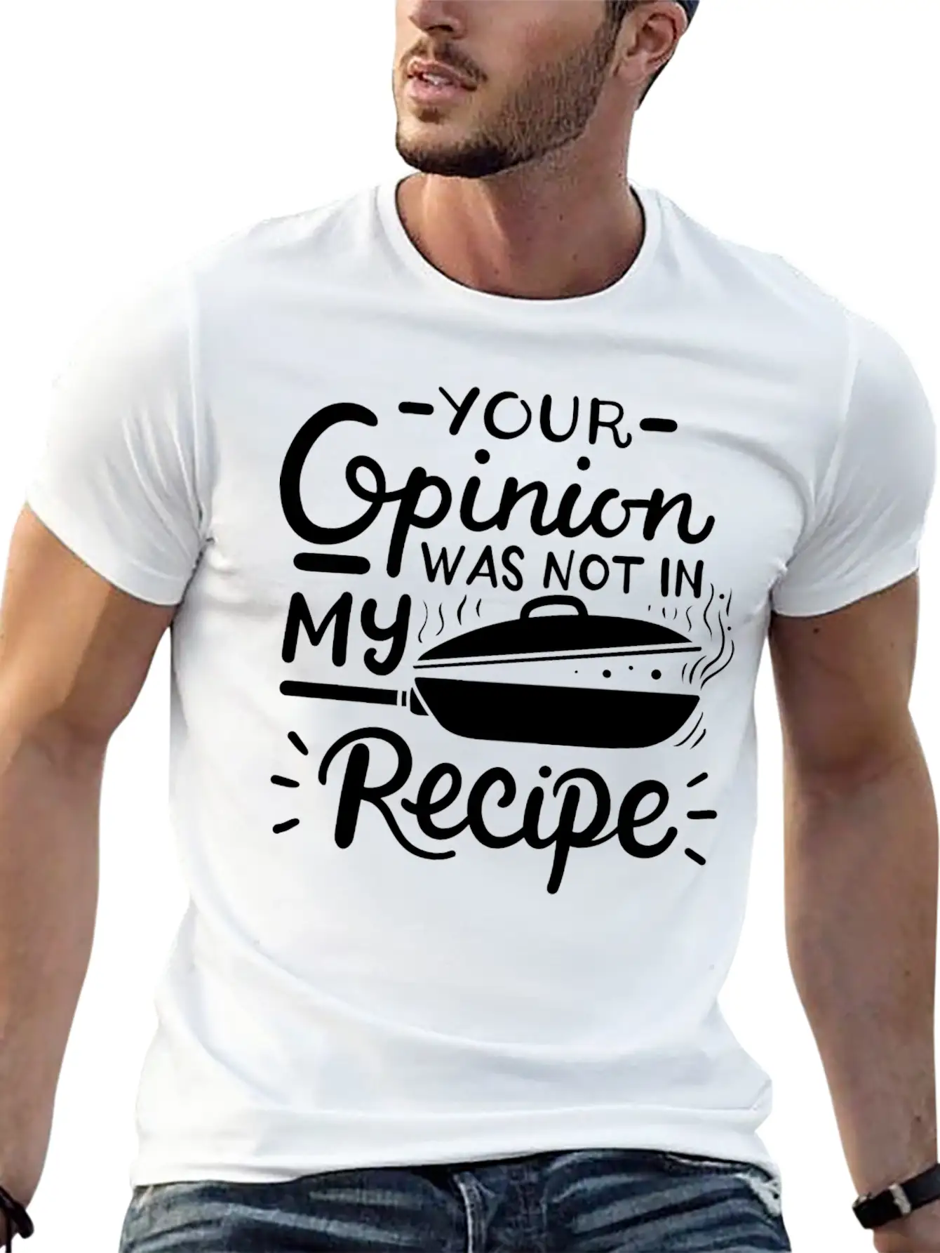 Chef Cook Recipe Cooking Unisex Casual T-Shirt – Clean Design For Daily Comfort