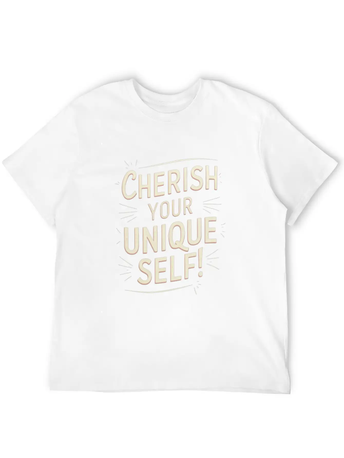 Cherish Your Unique Self Motivation Stylish Everyday T-Shirt – Unisex Basic Cotton Tee