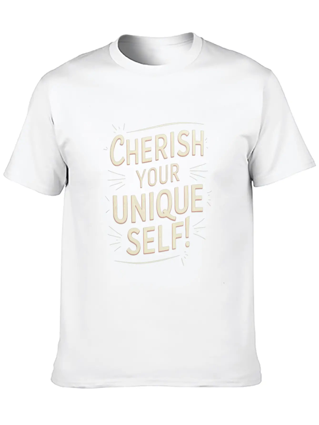 Cherish Your Unique Self Motivation Stylish Everyday T-Shirt – Unisex Basic Cotton Tee