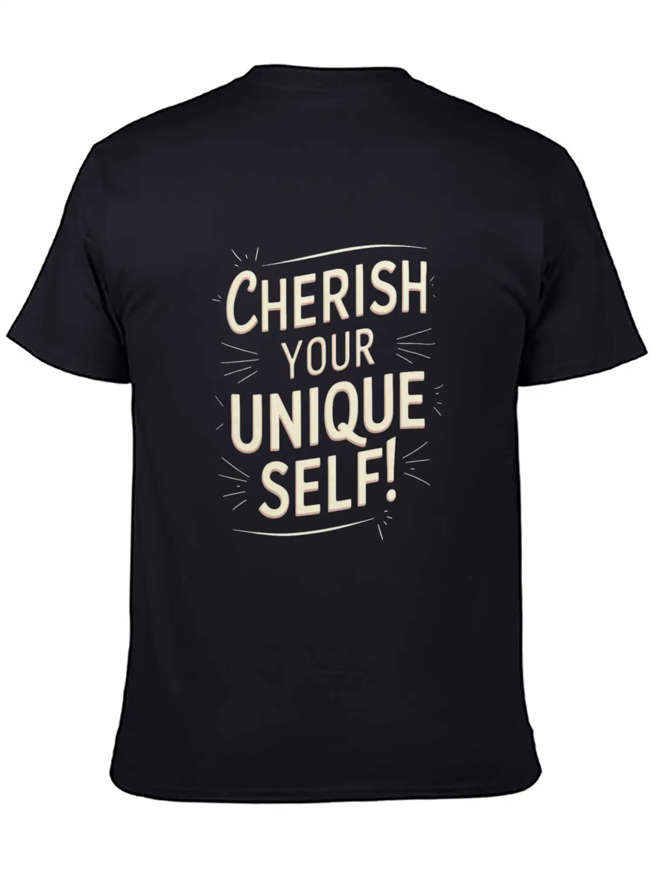 Cherish Your Unique Self Motivation Stylish Everyday T-Shirt – Unisex Basic Cotton Tee
