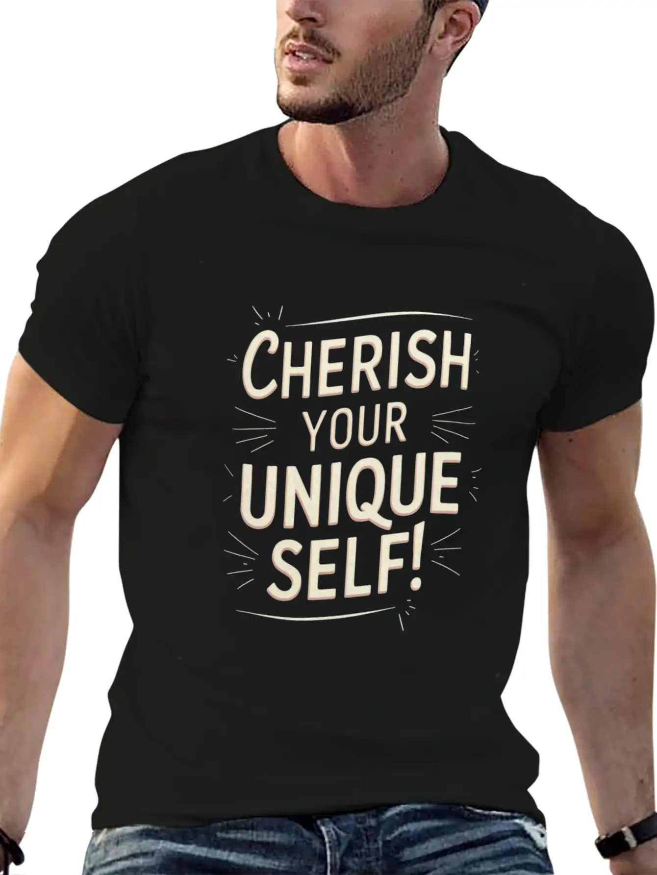 Cherish Your Unique Self Motivation Stylish Everyday T-Shirt – Unisex Basic Cotton Tee