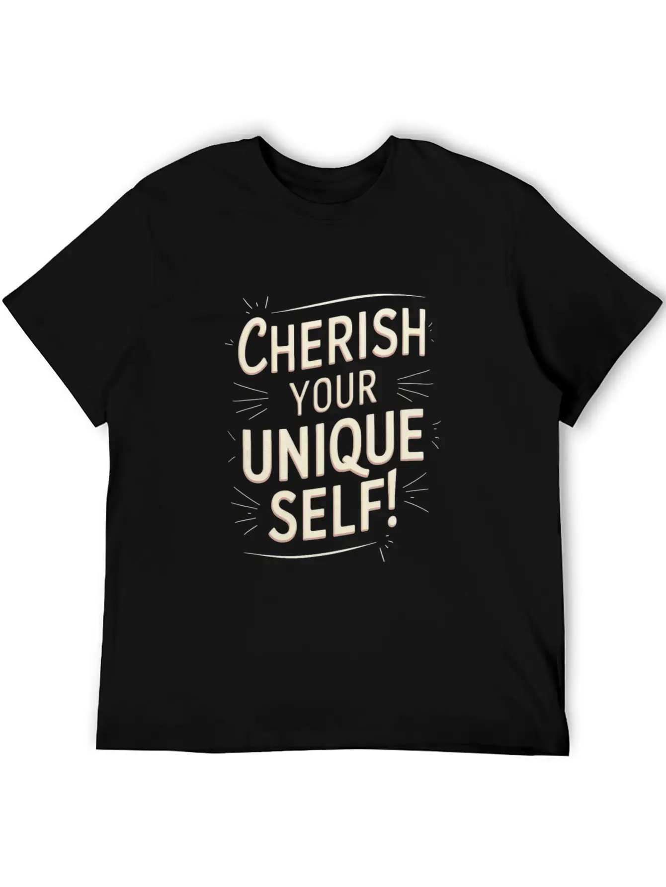 Cherish Your Unique Self Motivation Stylish Everyday T-Shirt – Unisex Basic Cotton Tee