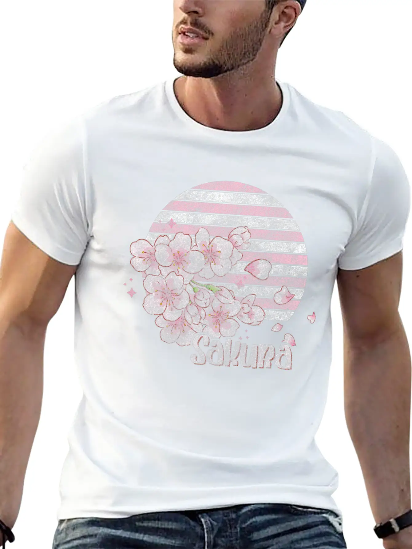 Cherry Blossoms Nature Lover Flower Stylish Everyday T-Shirt – Unisex Basic Cotton Tee