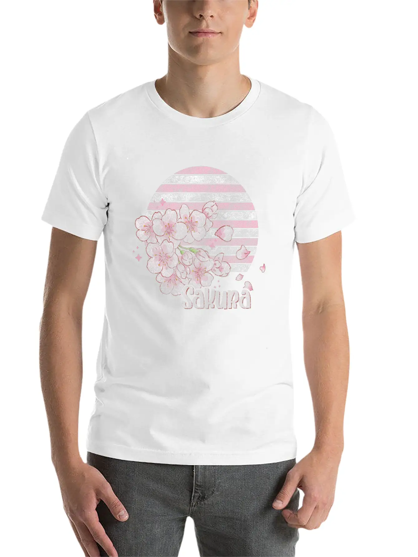Cherry Blossoms Nature Lover Flower Stylish Everyday T-Shirt – Unisex Basic Cotton Tee