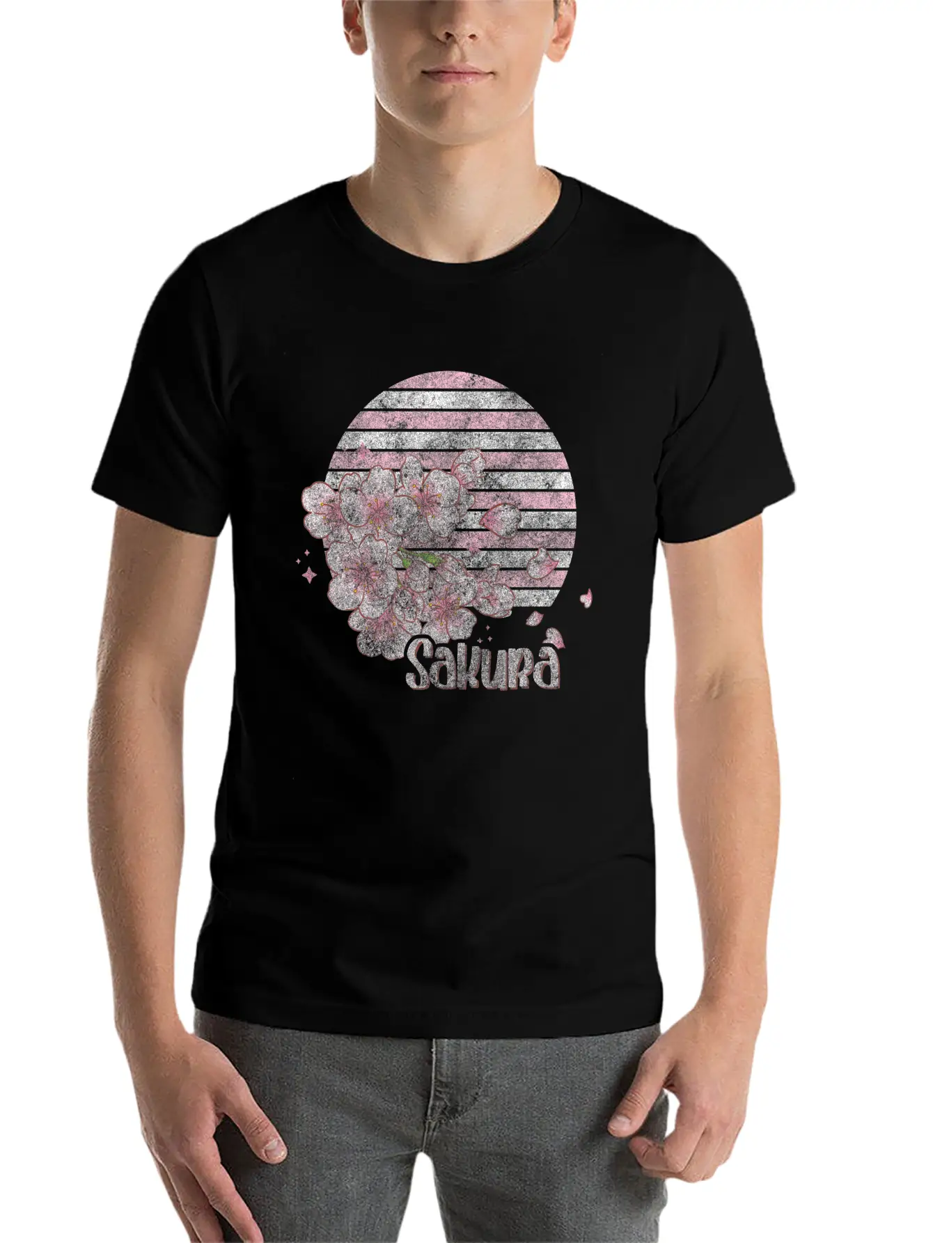 Cherry Blossoms Nature Lover Flower Stylish Everyday T-Shirt – Unisex Basic Cotton Tee