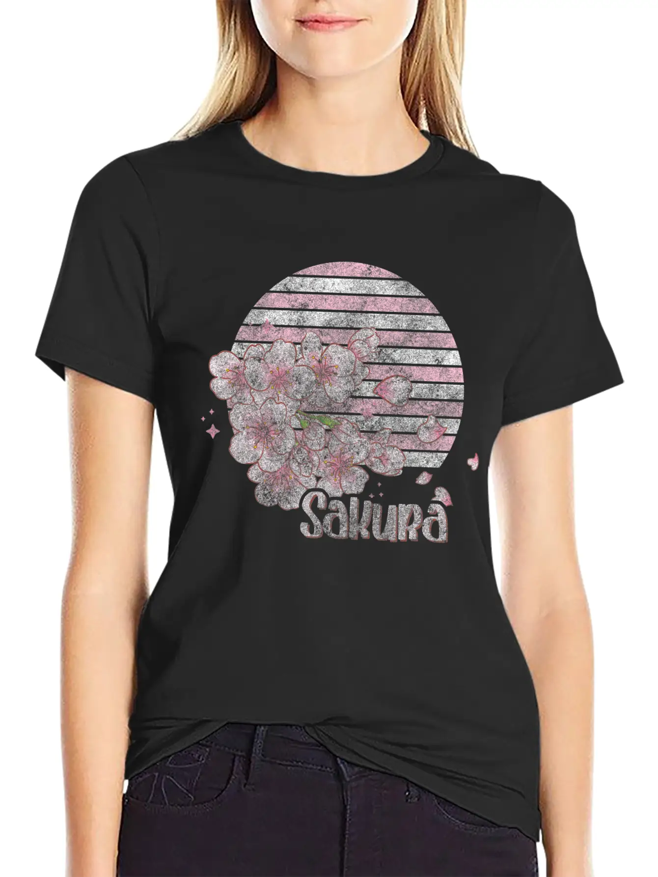 Cherry Blossoms Nature Lover Flower Stylish Everyday T-Shirt – Unisex Basic Cotton Tee