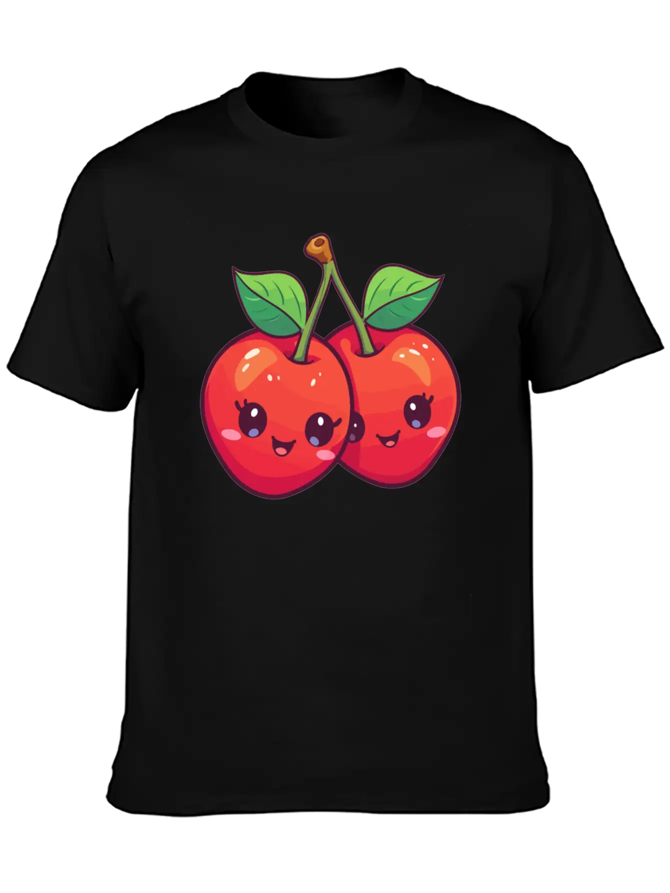 Cherry Kawaii Stylish Everyday T-Shirt – Unisex Basic Cotton Tee