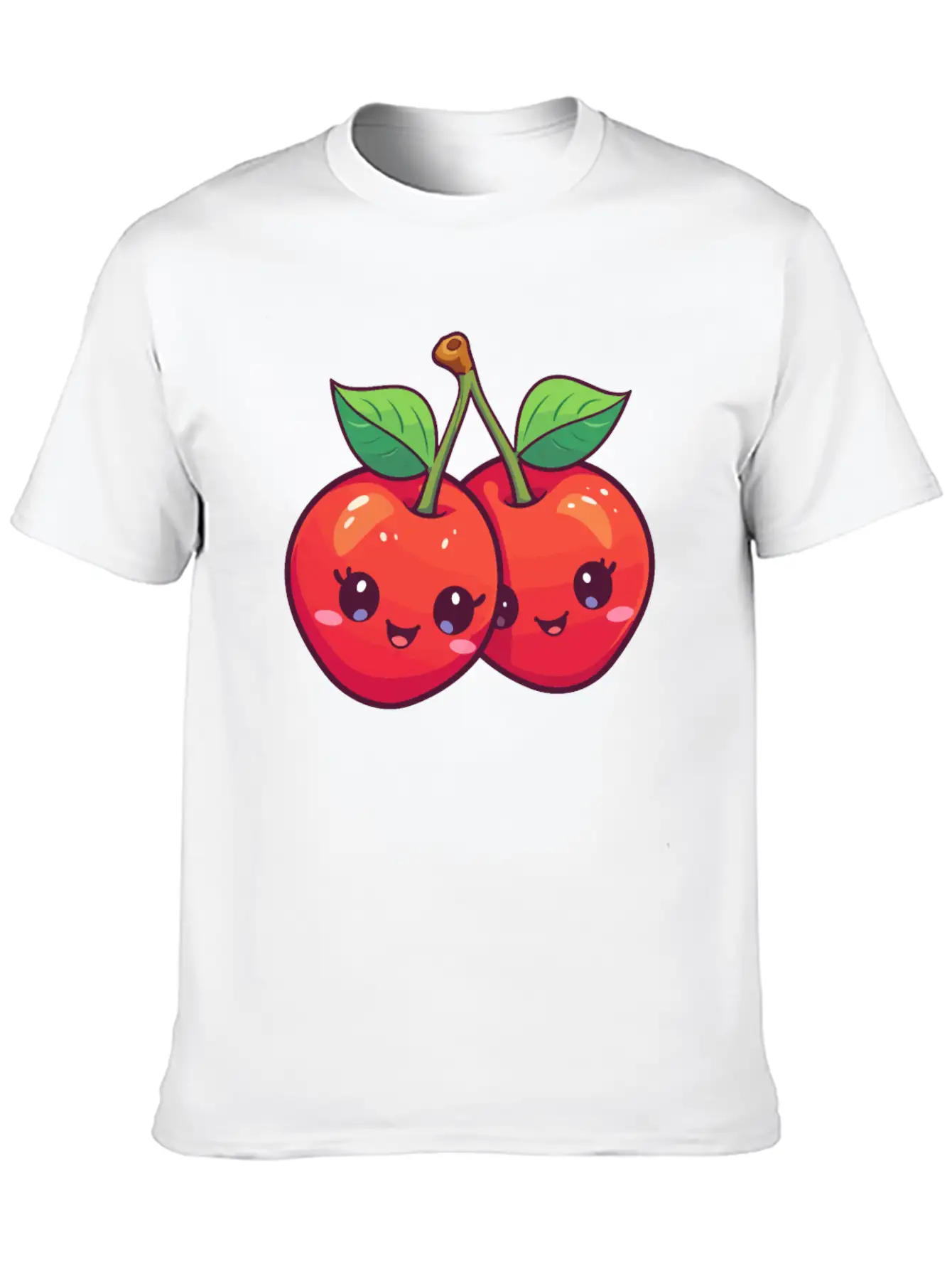 Cherry Kawaii Stylish Everyday T-Shirt – Unisex Basic Cotton Tee