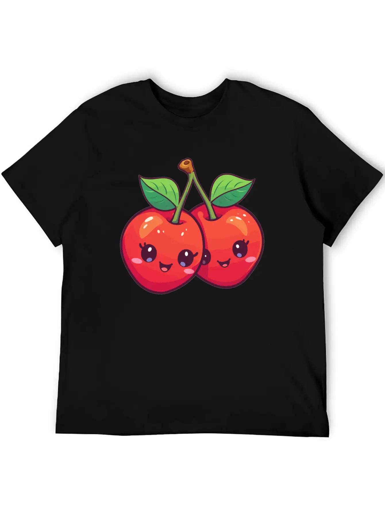 Cherry Kawaii Stylish Everyday T-Shirt – Unisex Basic Cotton Tee