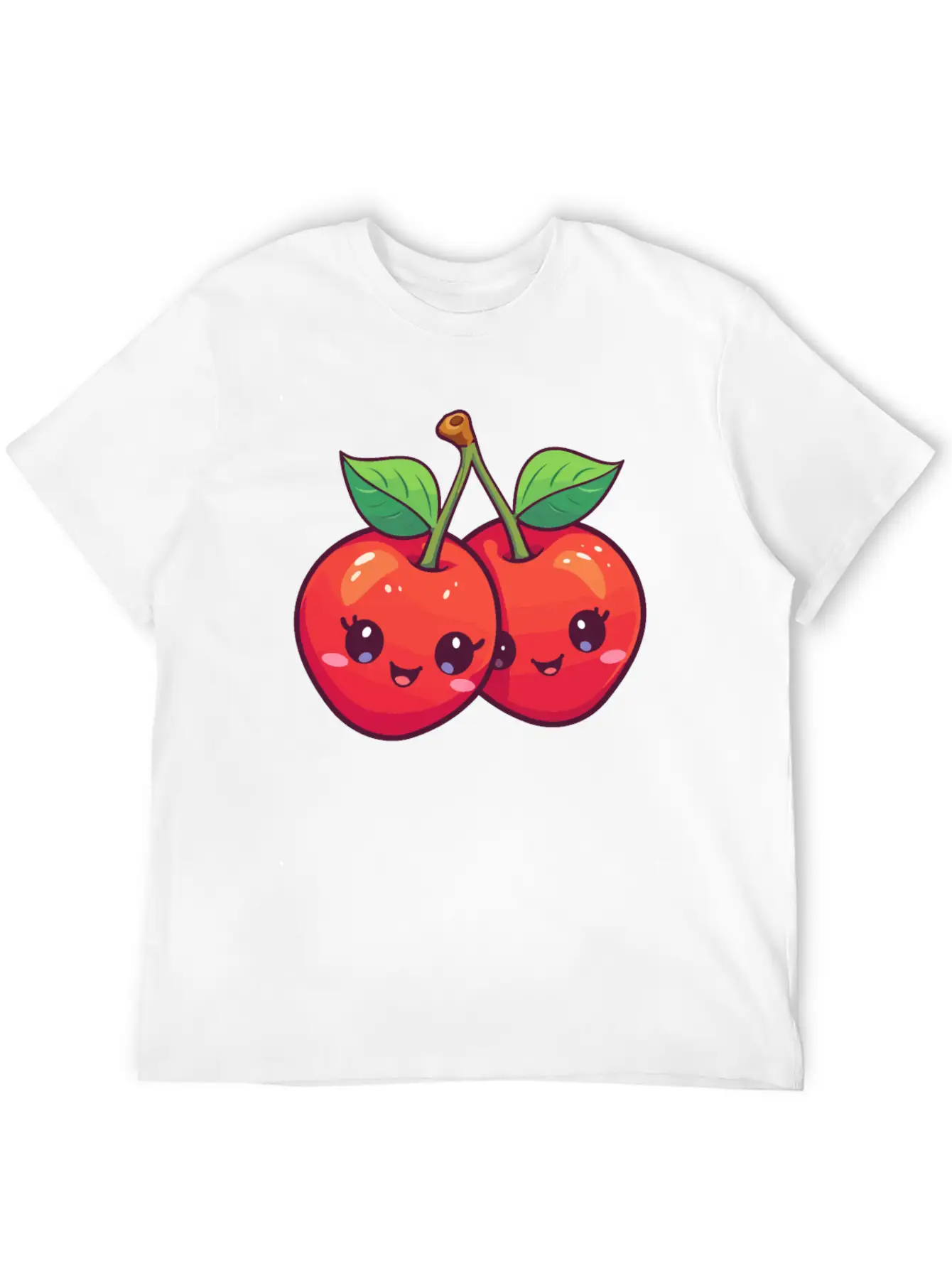 Cherry Kawaii Stylish Everyday T-Shirt – Unisex Basic Cotton Tee