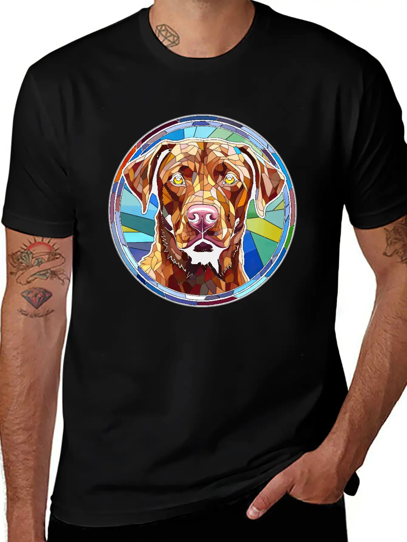 Chesapeake Bay Retriever Dog Breed Watercolor Glas Relaxed Everyday Tee – Lightweight And Durable Cotton