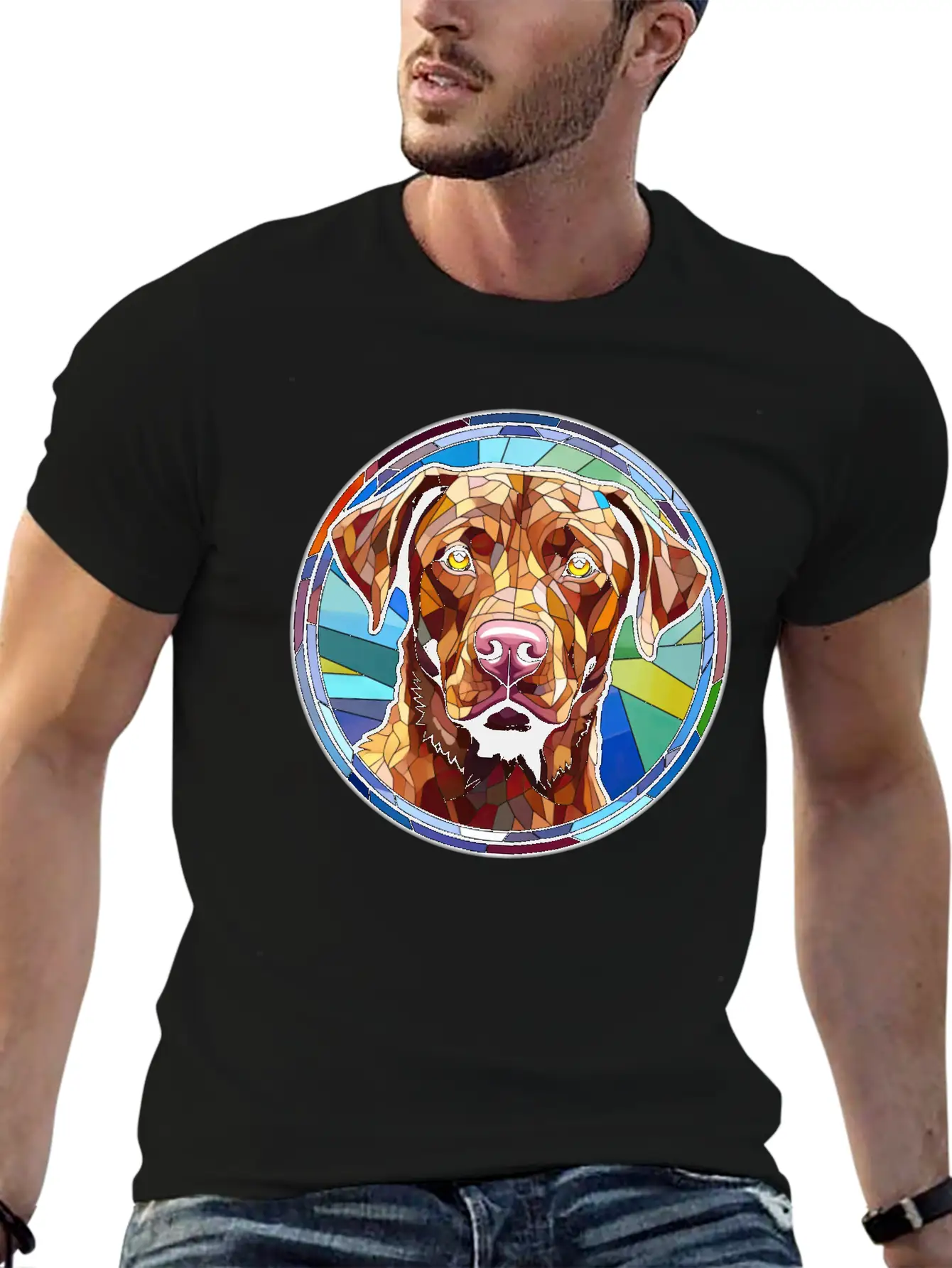 Chesapeake Bay Retriever Dog Breed Watercolor Glas Relaxed Everyday Tee – Lightweight And Durable Cotton