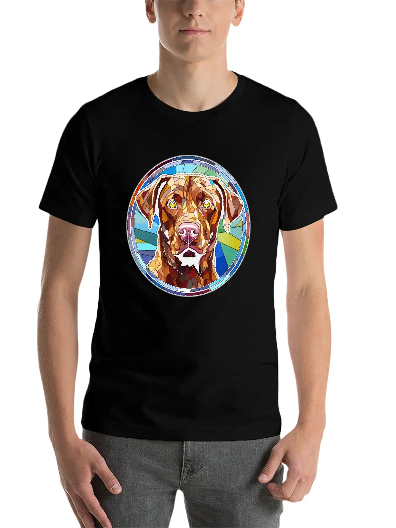 Chesapeake Bay Retriever Dog Breed Watercolor Glas Relaxed Everyday Tee – Lightweight And Durable Cotton