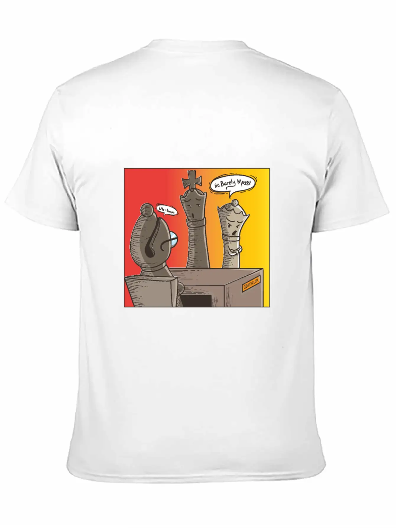 Chess He Barely Moves Basic Graphic T-Shirt – Daily Comfort In Soft Cotton