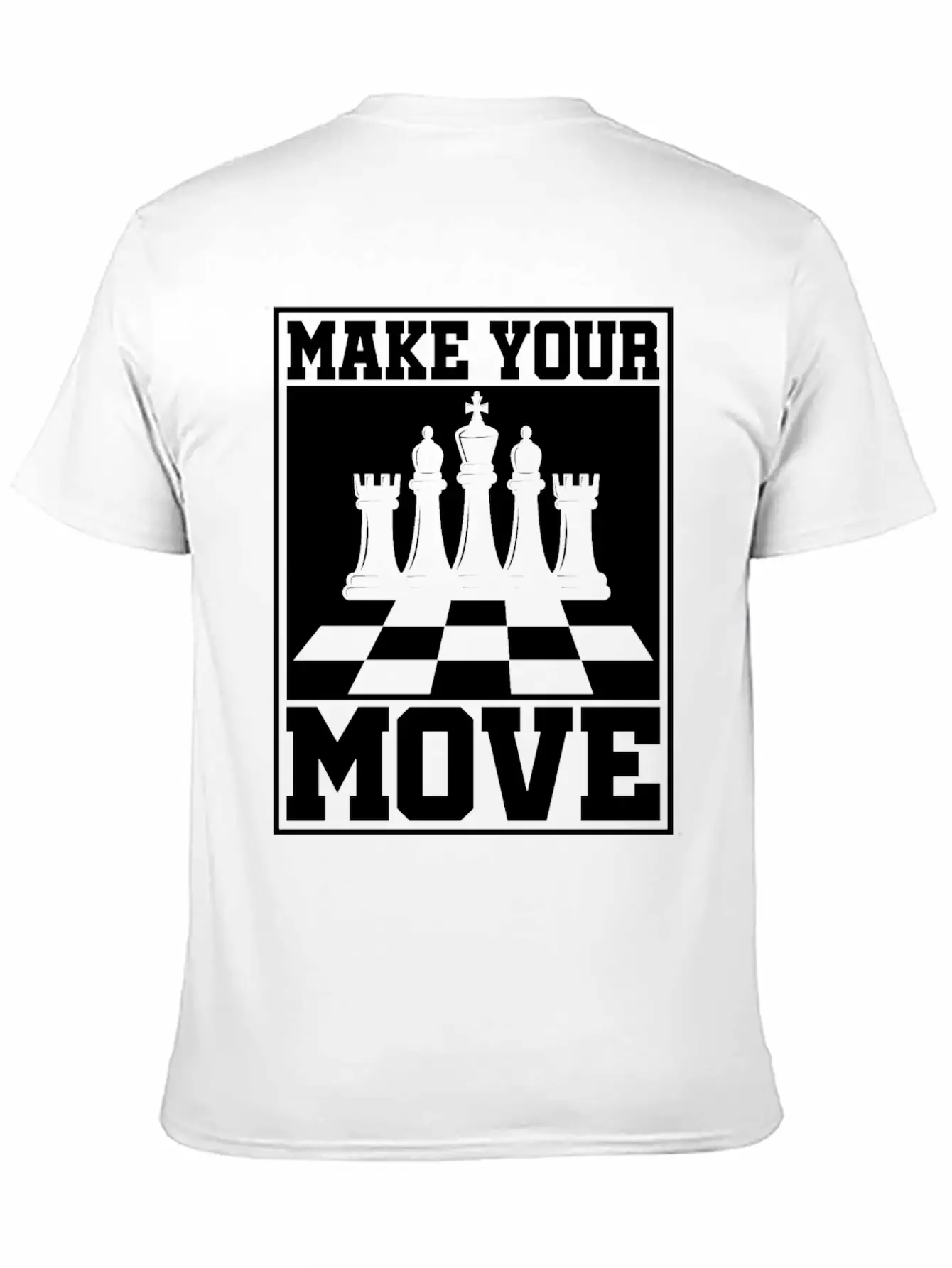 Chess Players Tournament For Thinkers, Smart Unisex Short Sleeve Soft Cotton T-Shirt – Casual Everyday Wear