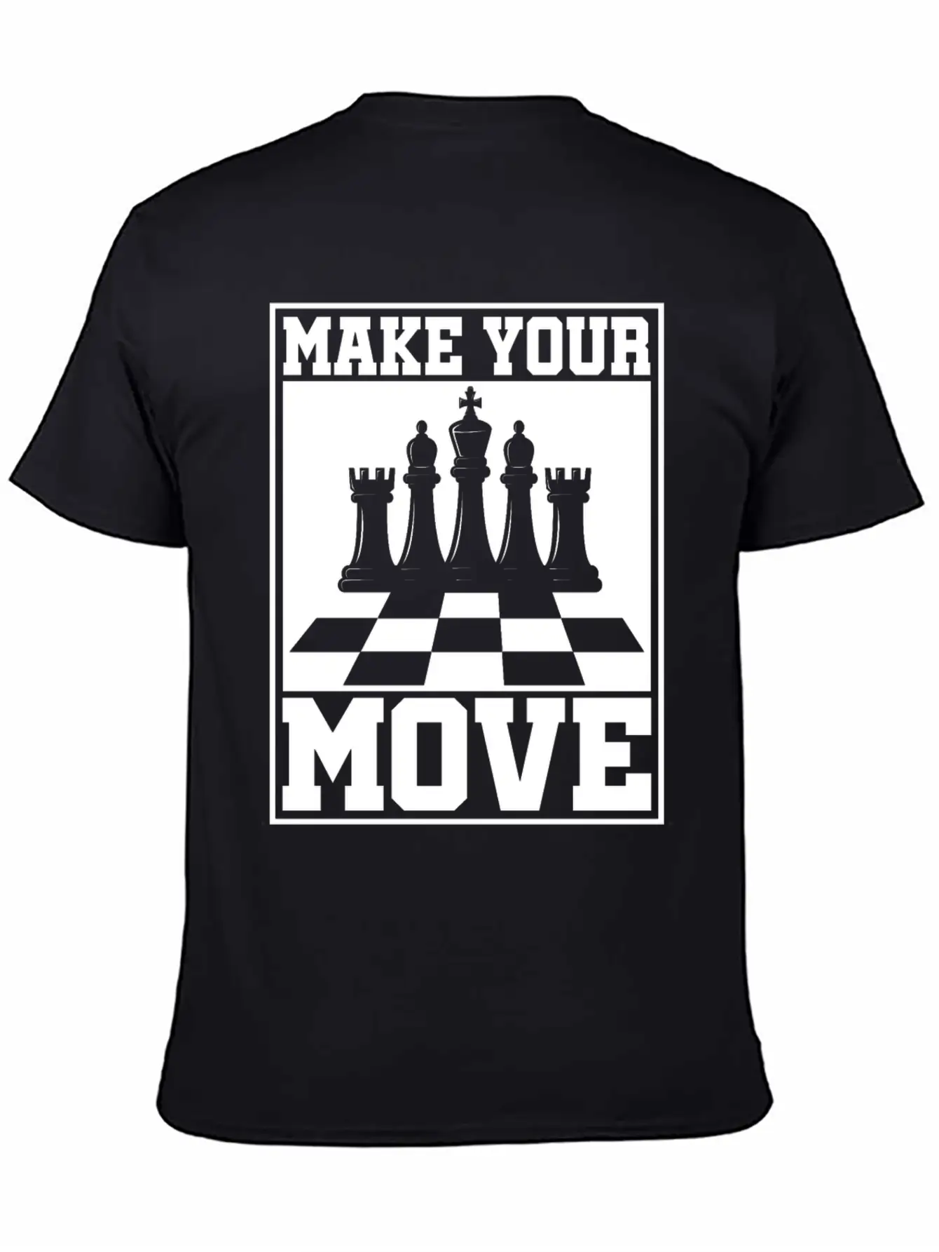 Chess Players Tournament For Thinkers, Smart Unisex Short Sleeve Soft Cotton T-Shirt – Casual Everyday Wear