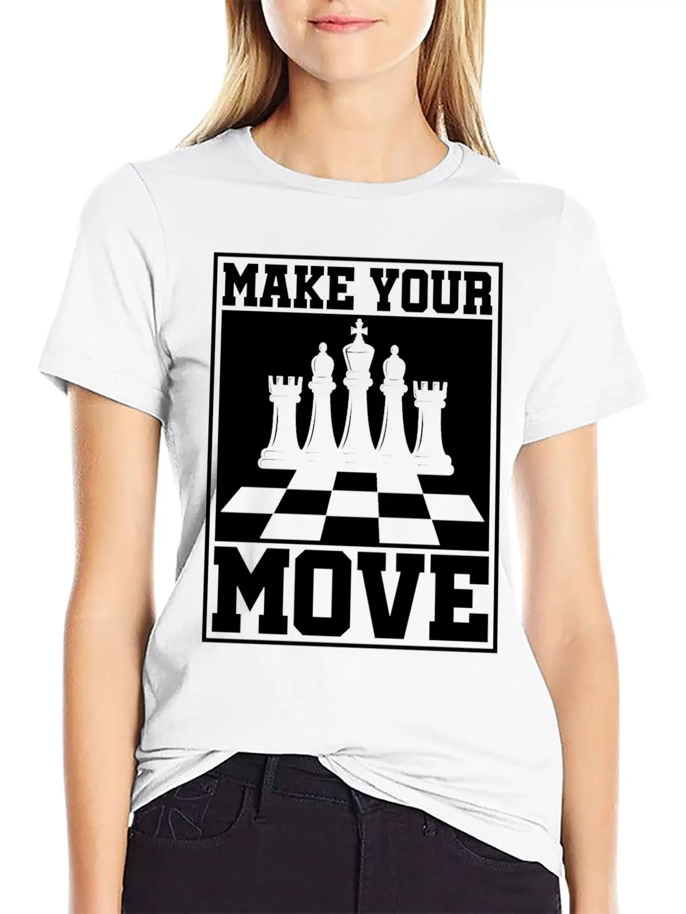 Chess Players Tournament For Thinkers, Smart Unisex Short Sleeve Soft Cotton T-Shirt – Casual Everyday Wear