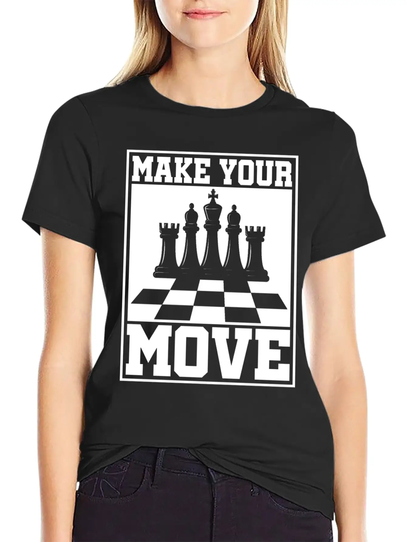 Chess Players Tournament For Thinkers, Smart Unisex Short Sleeve Soft Cotton T-Shirt – Casual Everyday Wear