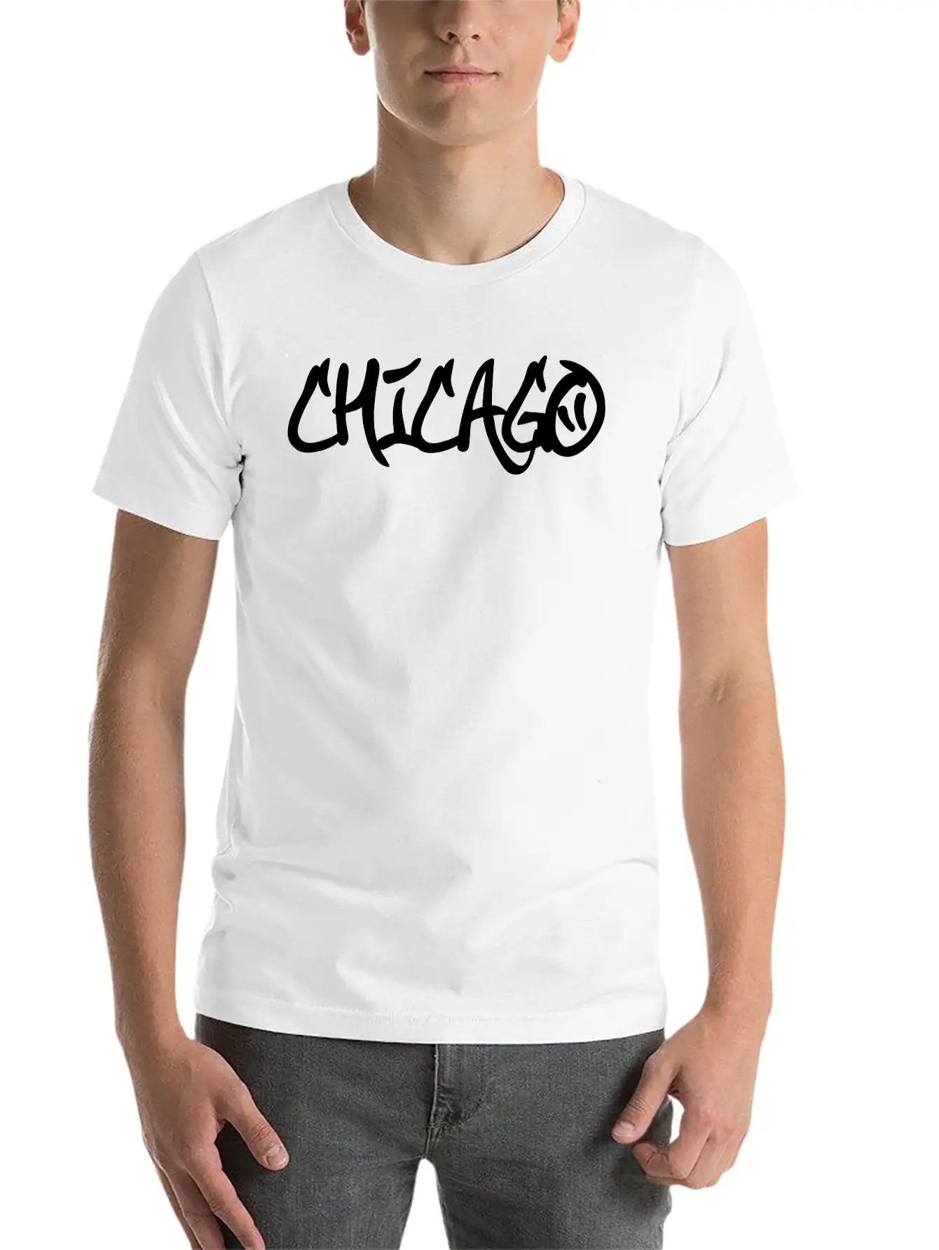 Chicago Graffiti Stylish Everyday T-Shirt – Unisex Basic Cotton Tee