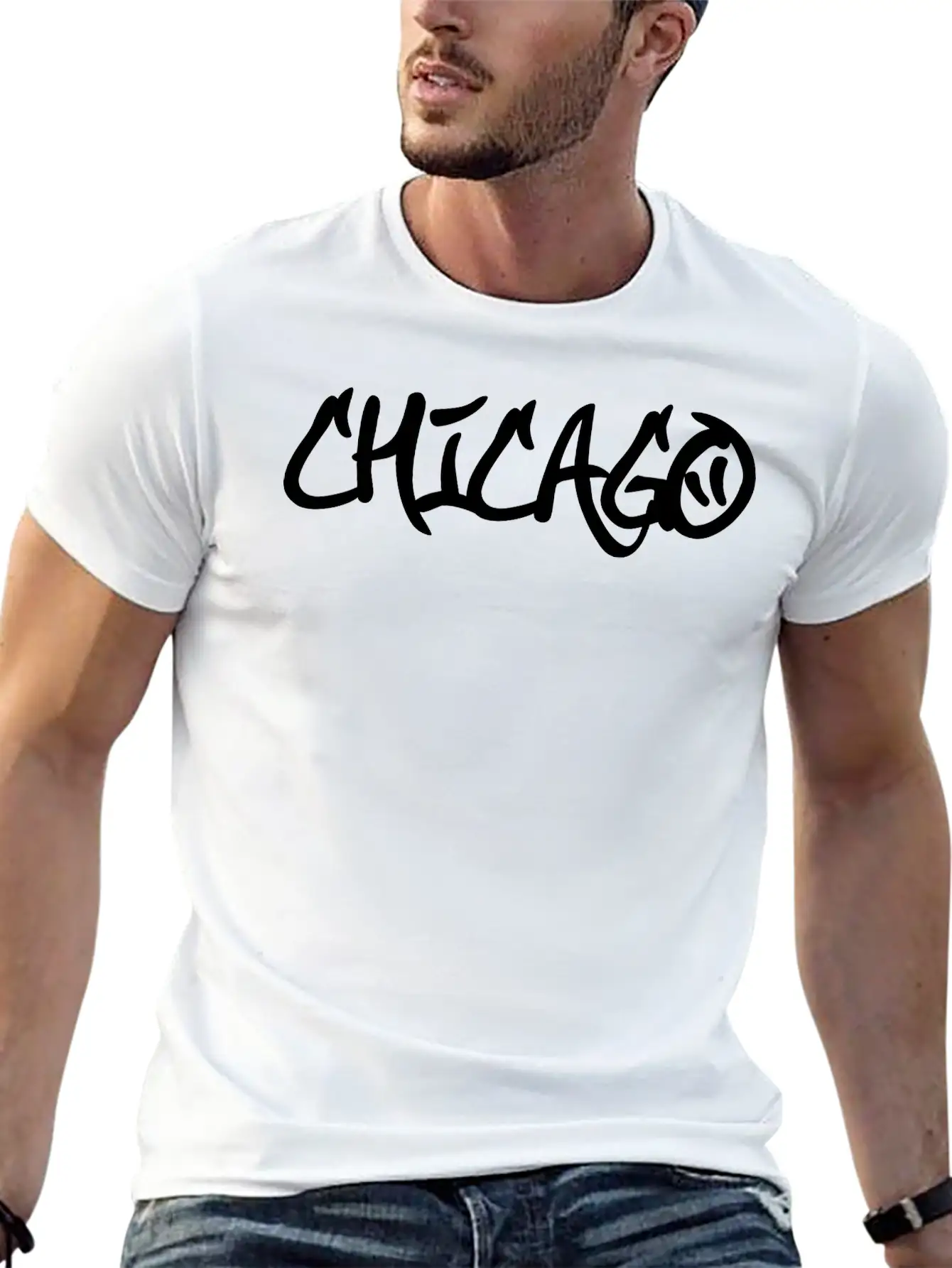 Chicago Graffiti Stylish Everyday T-Shirt – Unisex Basic Cotton Tee