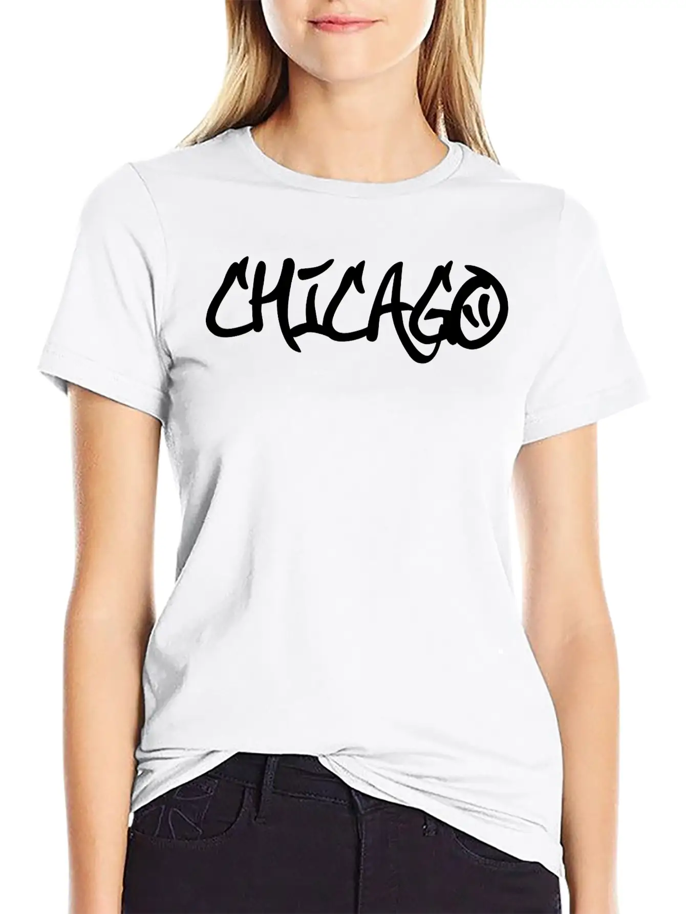 Chicago Graffiti Stylish Everyday T-Shirt – Unisex Basic Cotton Tee