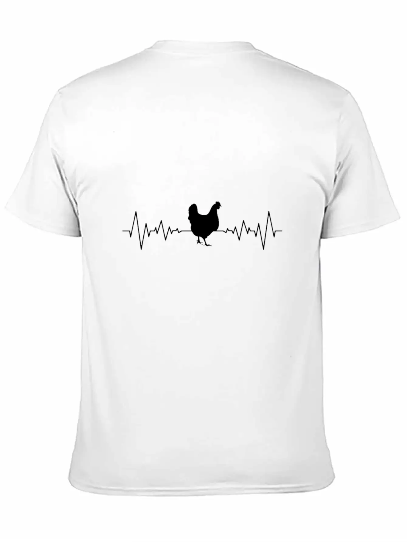 Chicken Heartbeat For Light Unisex Short Sleeve Soft Cotton T-Shirt – Casual Everyday Wear