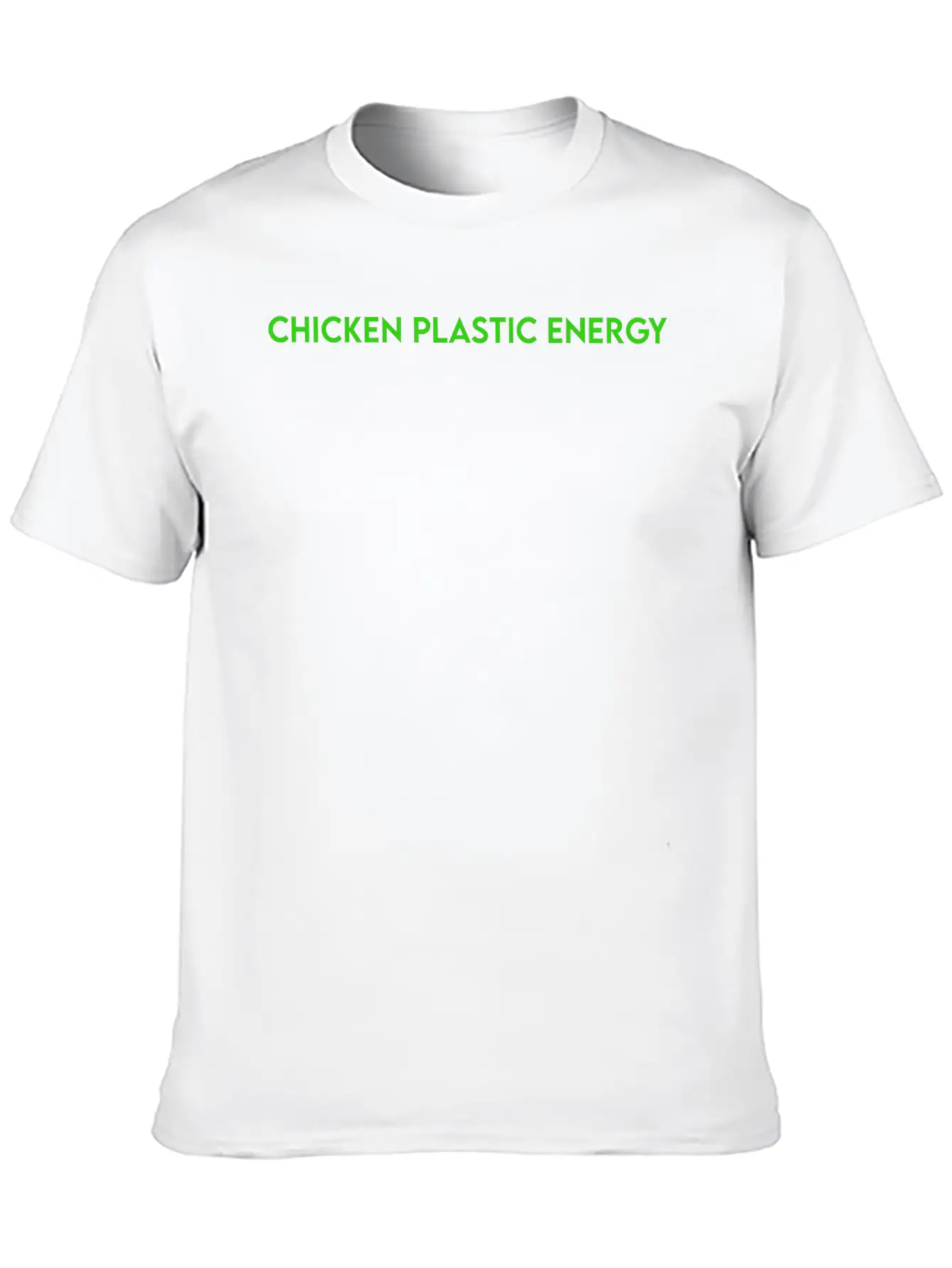 CHICKEN PLASTIC ENERGY Stylish Everyday T-Shirt – Unisex Basic Cotton Tee