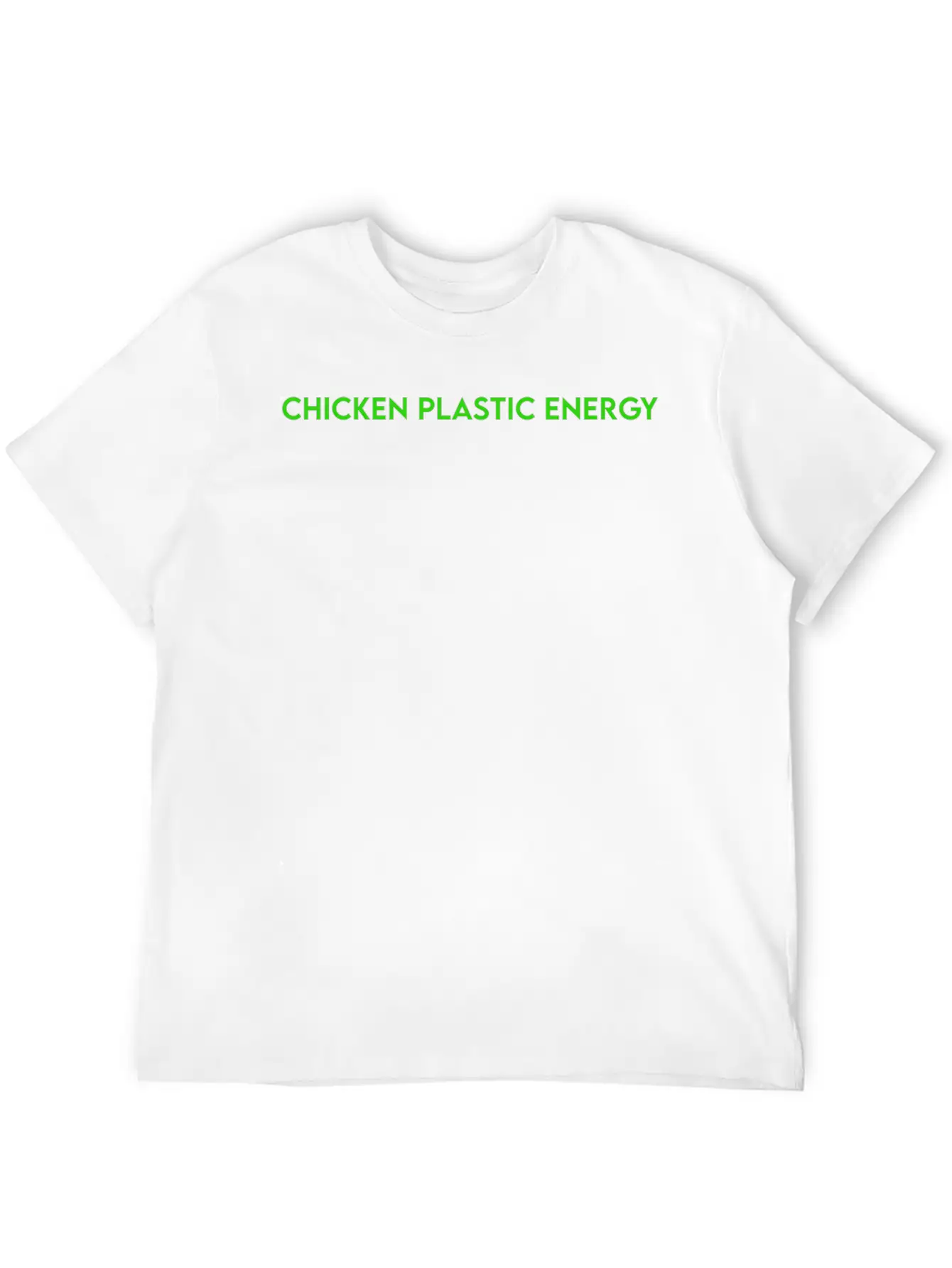 CHICKEN PLASTIC ENERGY Stylish Everyday T-Shirt – Unisex Basic Cotton Tee