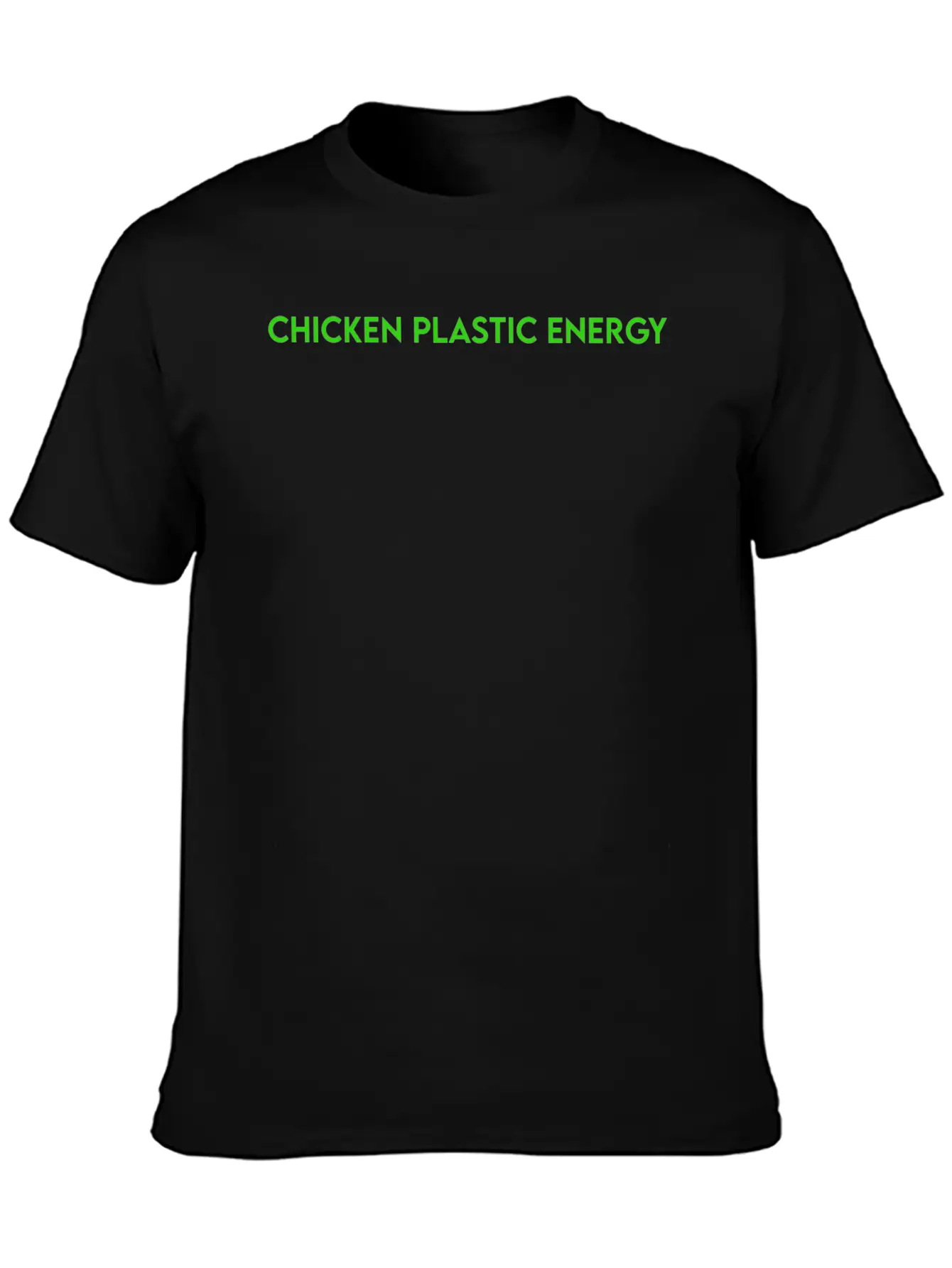 CHICKEN PLASTIC ENERGY Stylish Everyday T-Shirt – Unisex Basic Cotton Tee