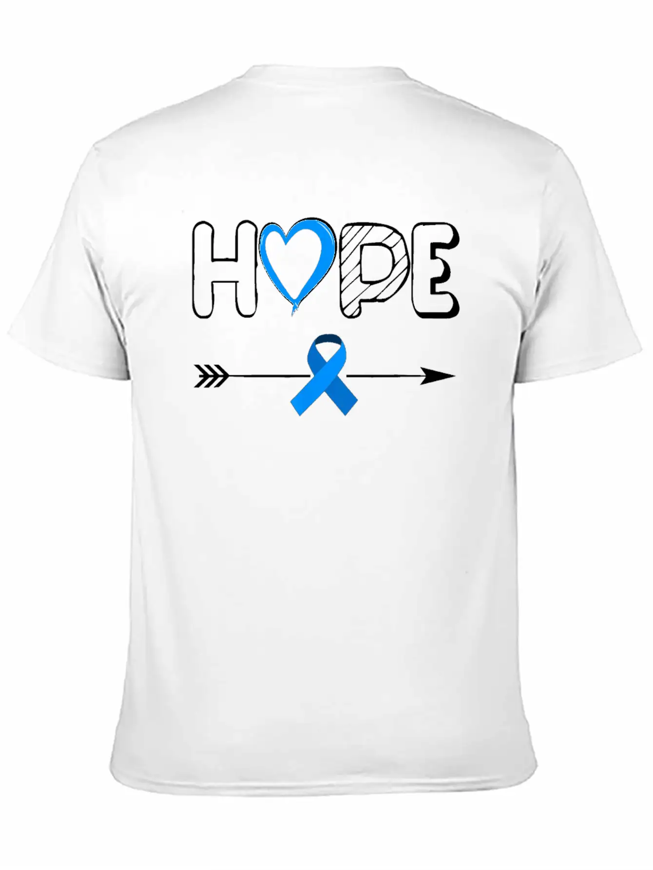 Child Abuse Awareness Shirts Hope Blue Ribbon Basic Graphic T-Shirt – Daily Comfort In Soft Cotton