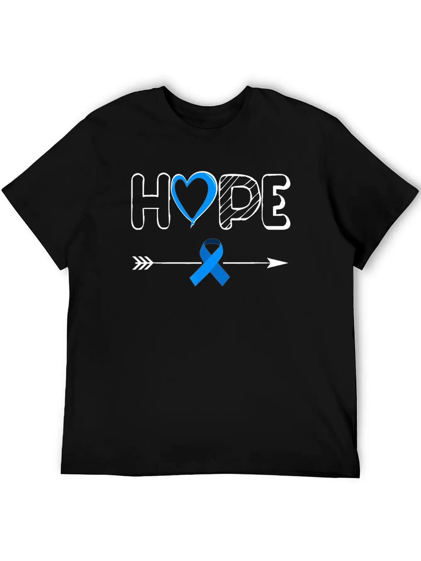 Child Abuse Awareness Shirts Hope Blue Ribbon Basic Graphic T-Shirt – Daily Comfort In Soft Cotton