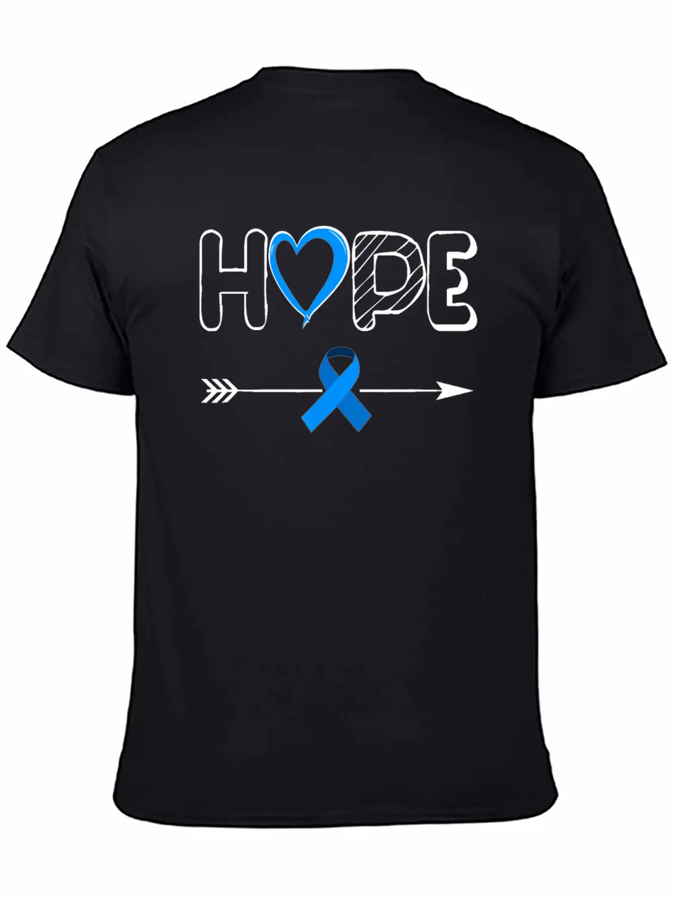 Child Abuse Awareness Shirts Hope Blue Ribbon Basic Graphic T-Shirt – Daily Comfort In Soft Cotton