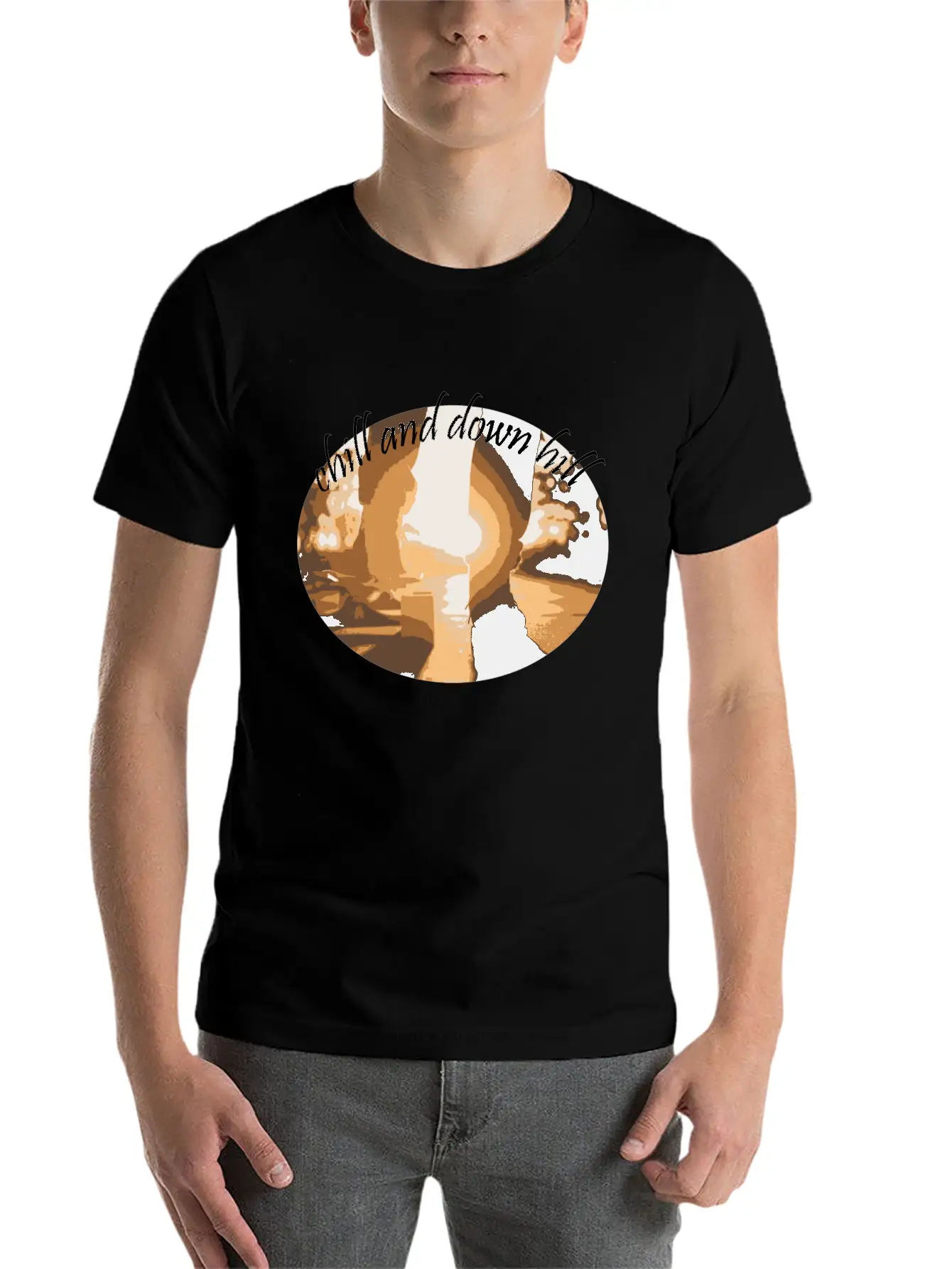 Chill And Down Hill Comfortable Minimalist Graphic Tee – Summer Style Essential